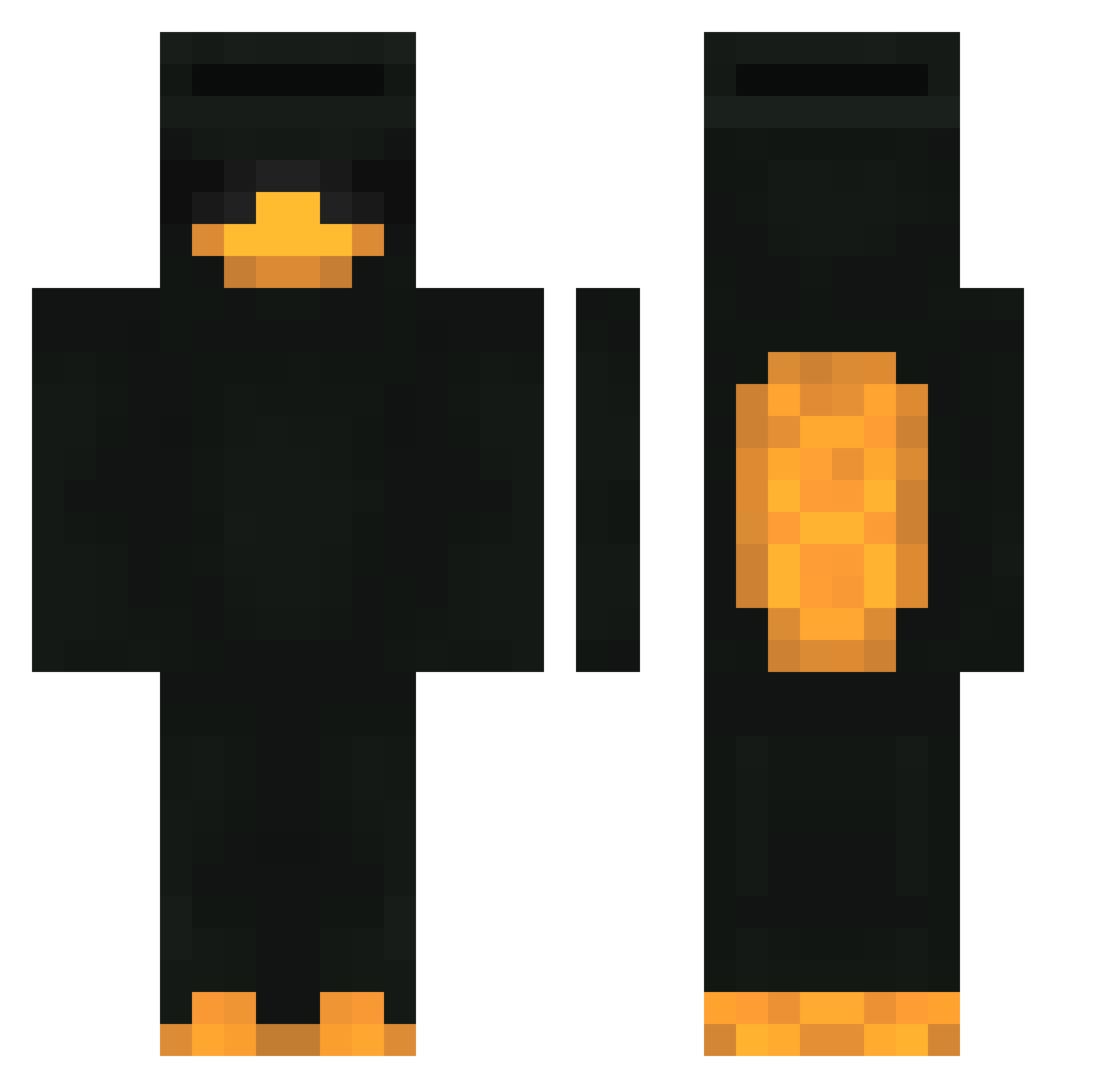 xDaniel18 Minecraft skin, front and back view