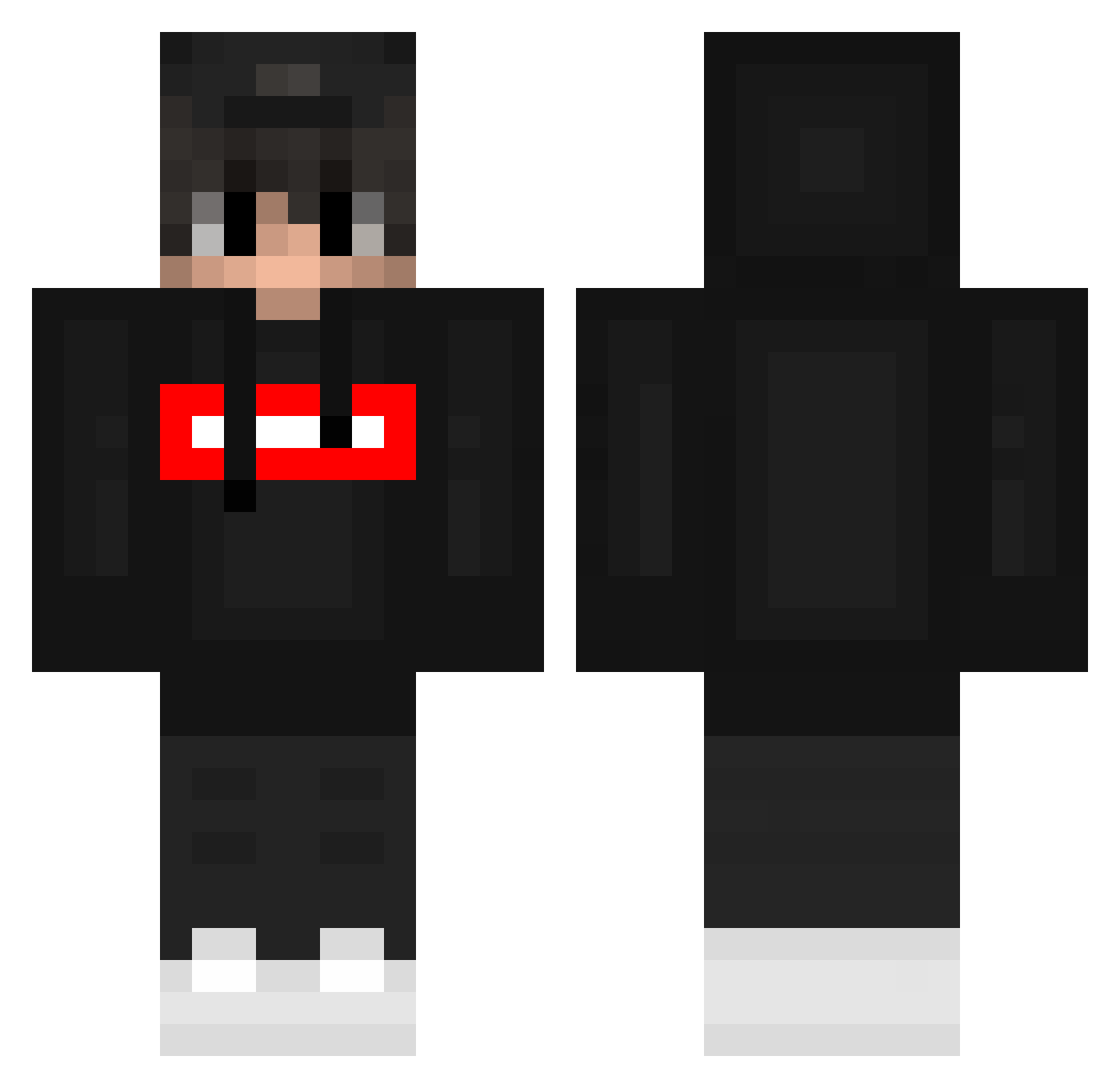 TimLXI Minecraft skin, front and back view