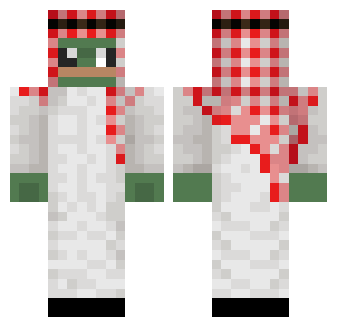 soryanmeow Minecraft skin, front and back view