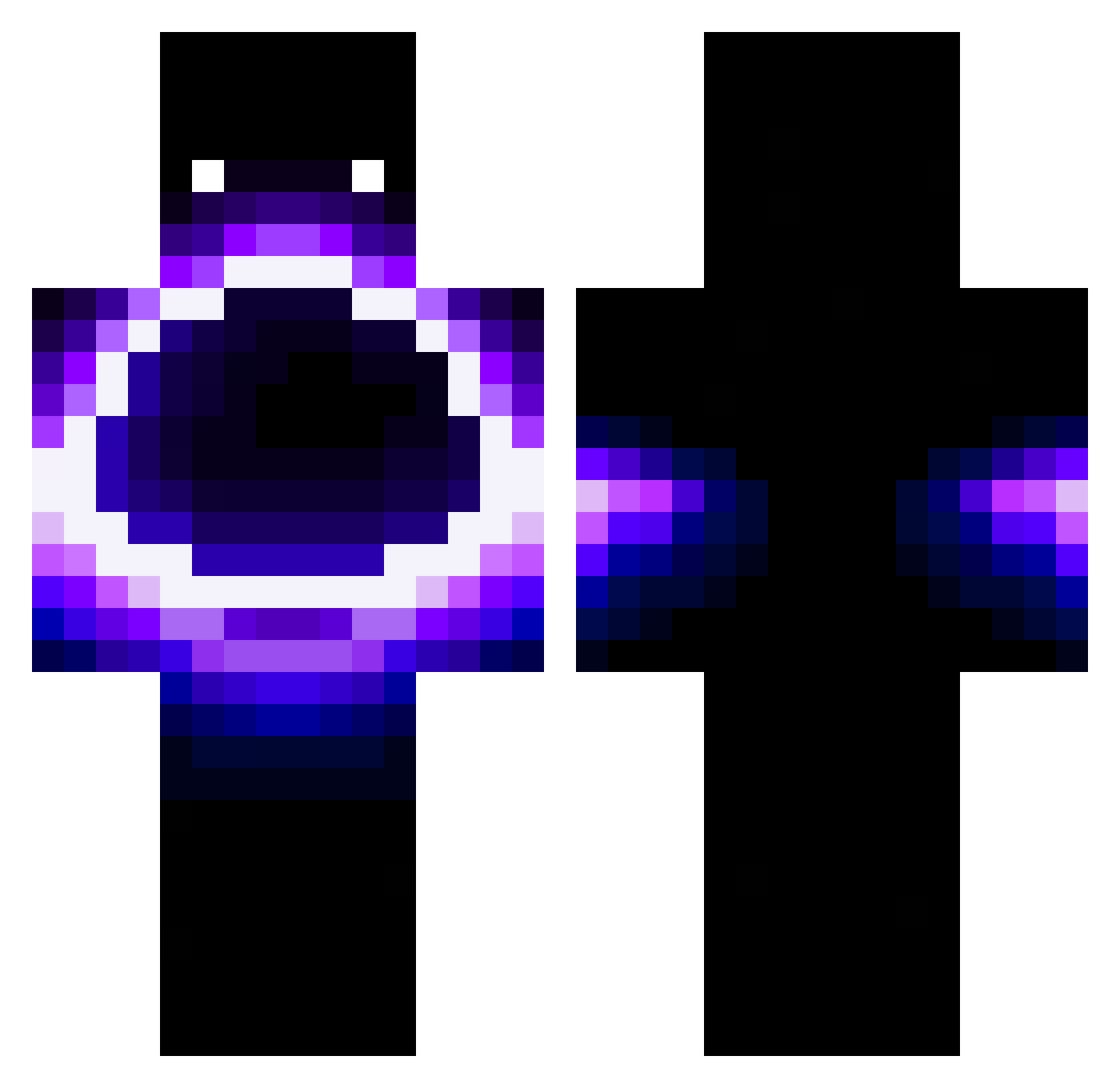 MistxMc Minecraft skin, front and back view