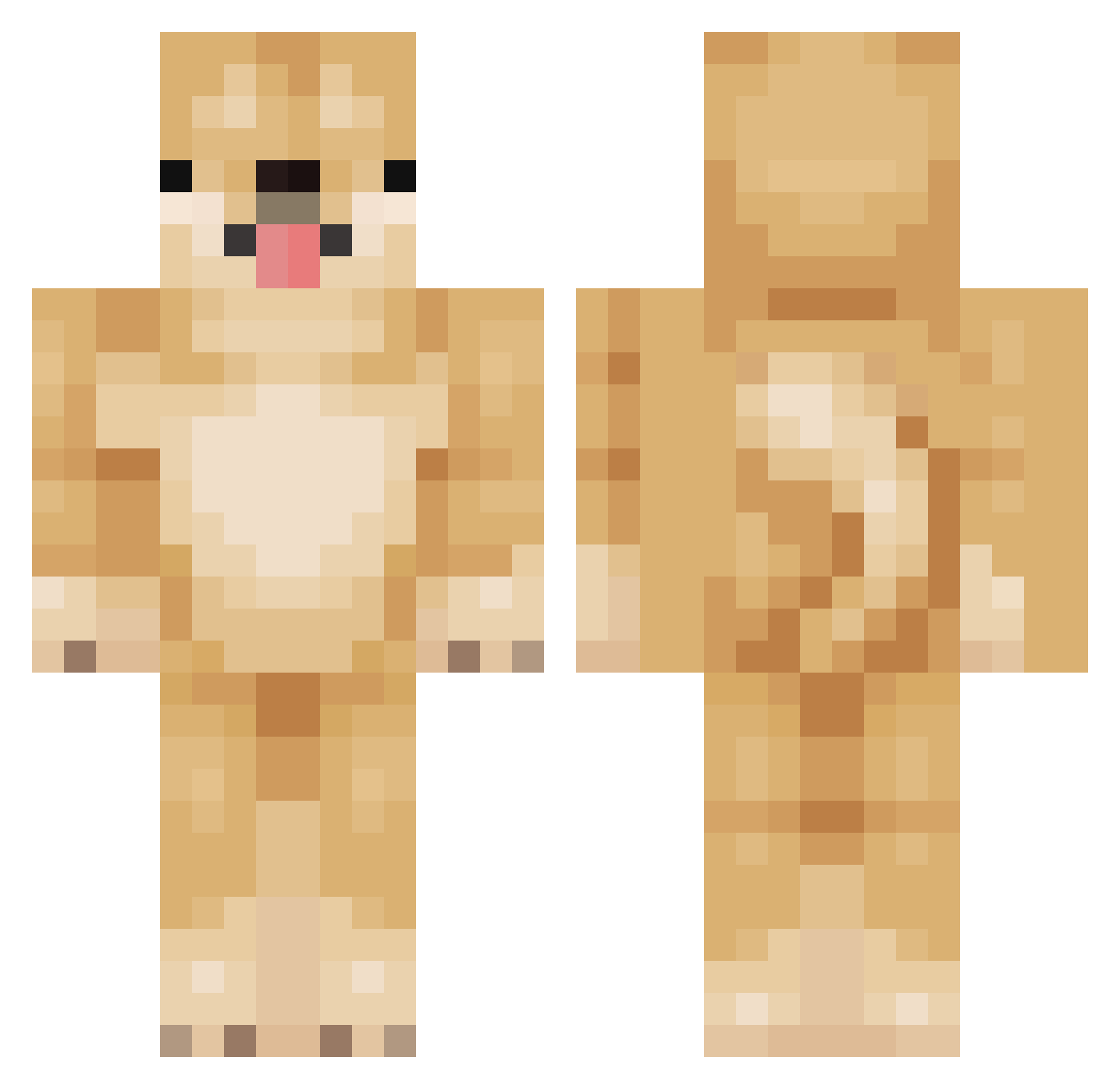 eclips7z Minecraft skin, front and back view