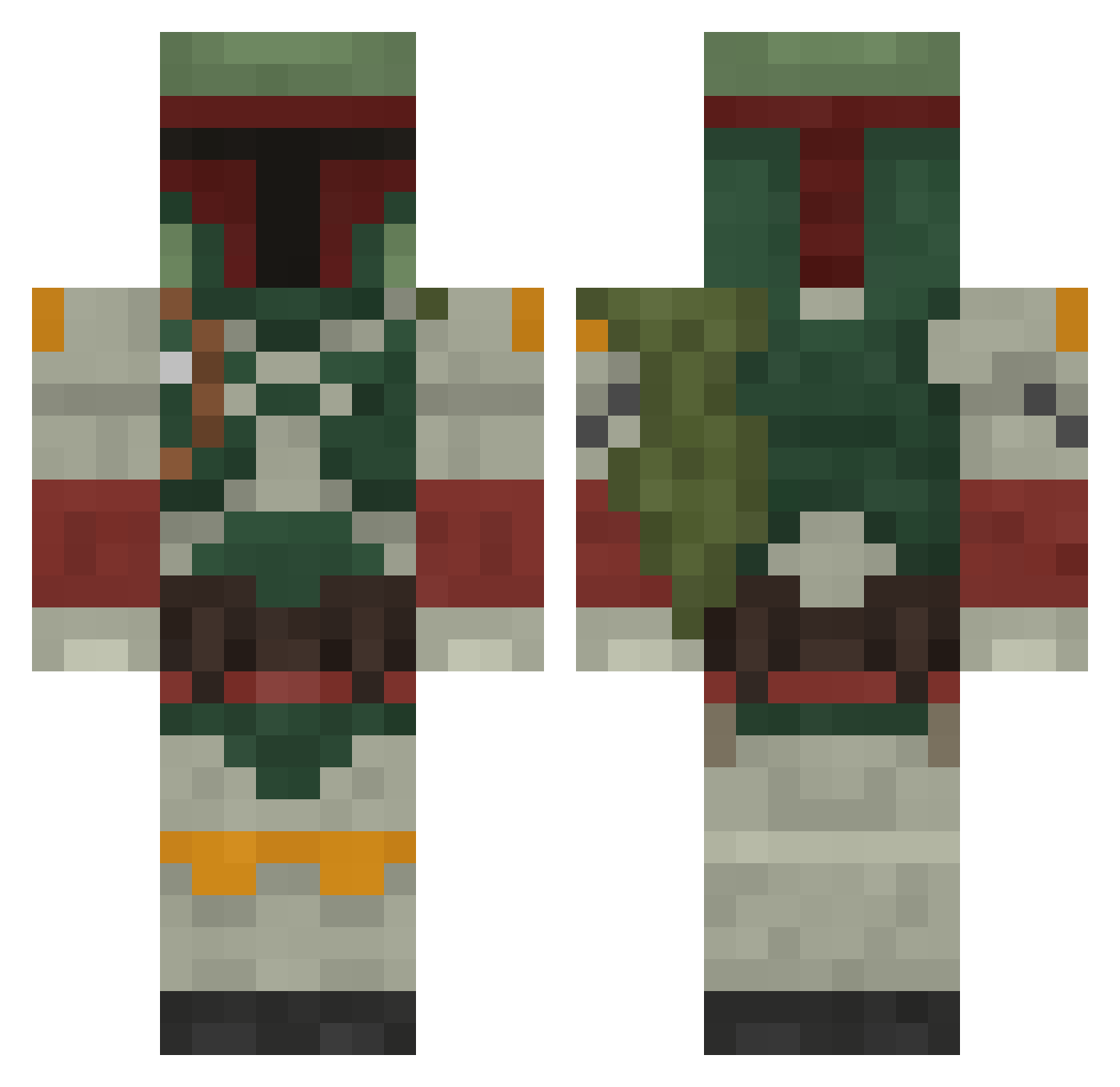 willy12121021 Minecraft skin, front and back view