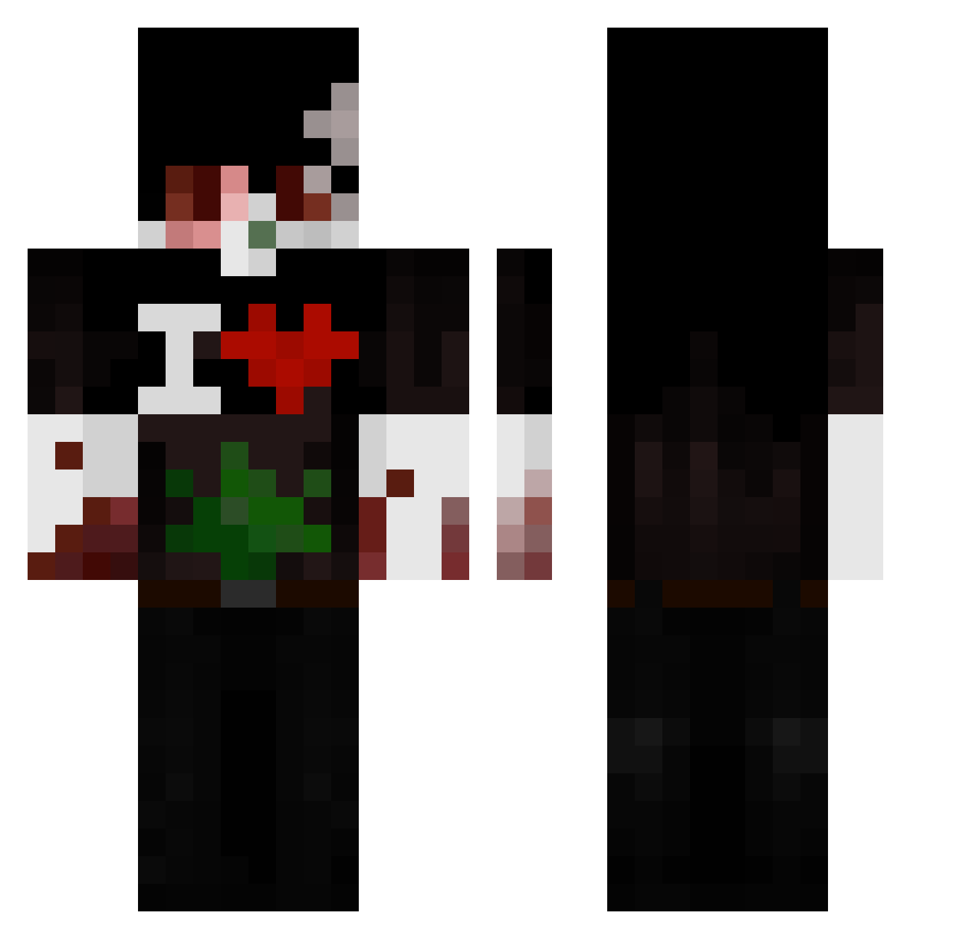 BigMacPvP Minecraft skin, front and back view
