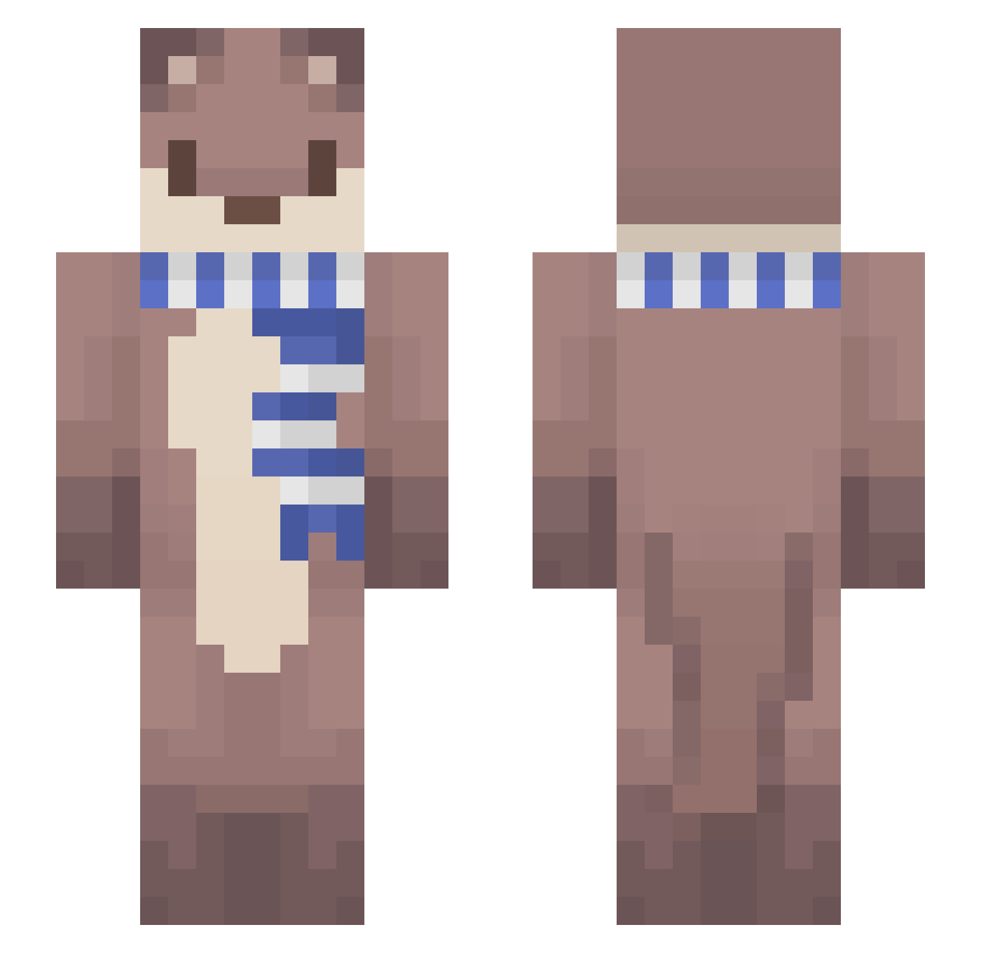eheh_zx Minecraft skin, front and back view
