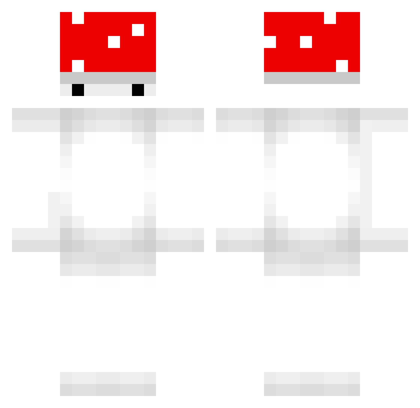 99red3 Minecraft skin, front and back view