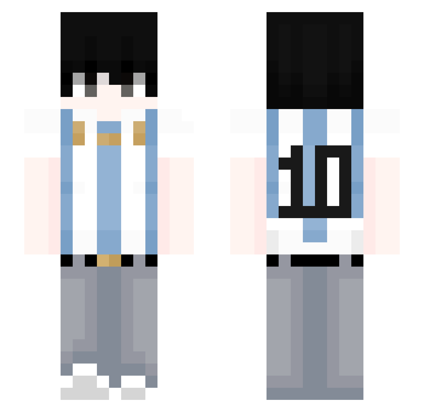 ll_lll Minecraft skin, front and back view