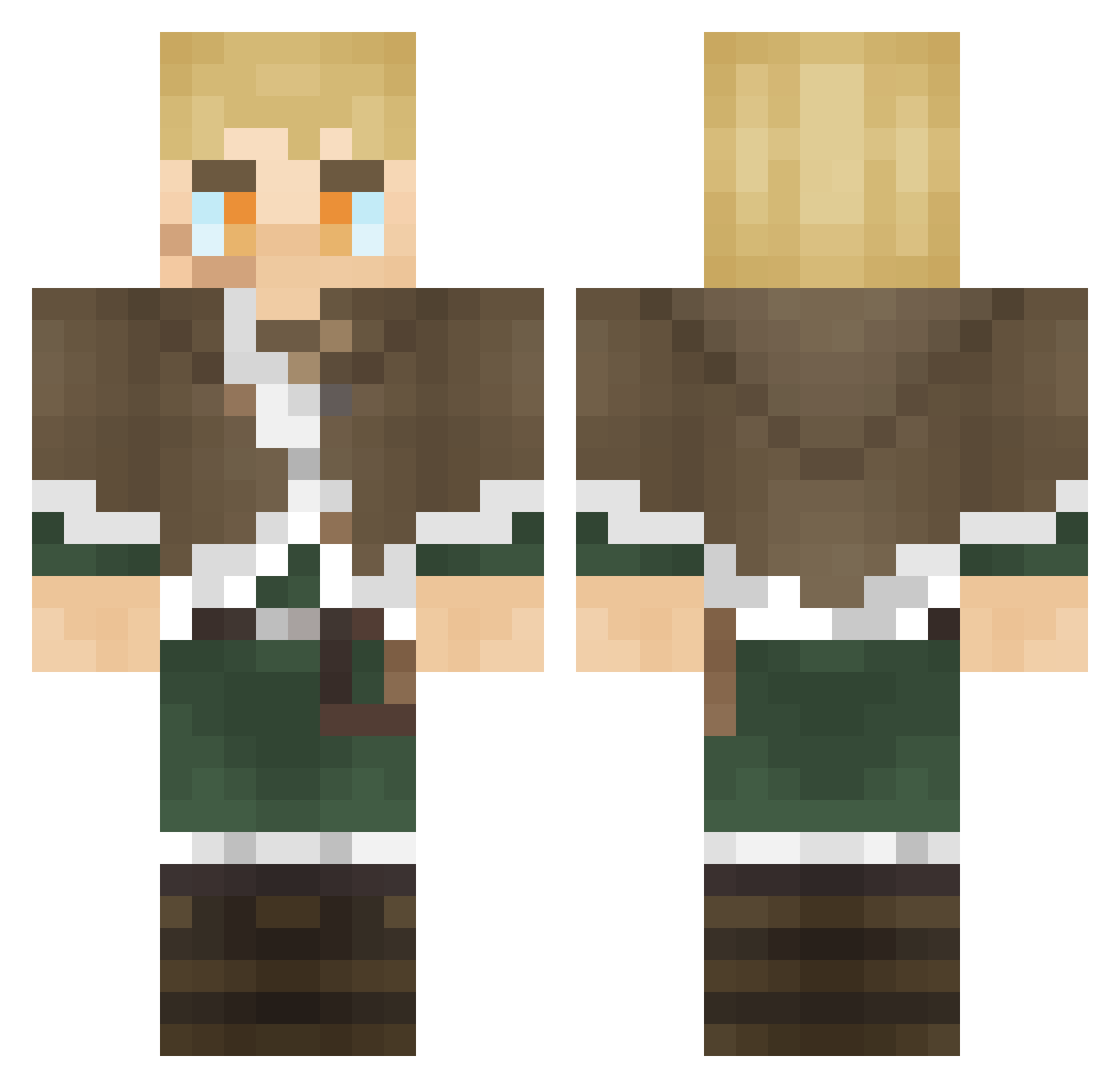 Delci_ Minecraft skin, front and back view