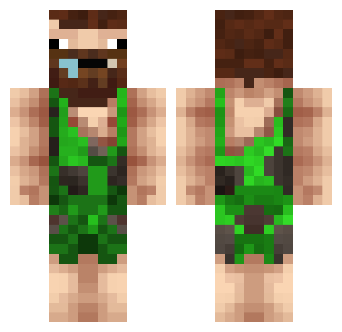jaysenjdawg22 Minecraft skin, front and back view