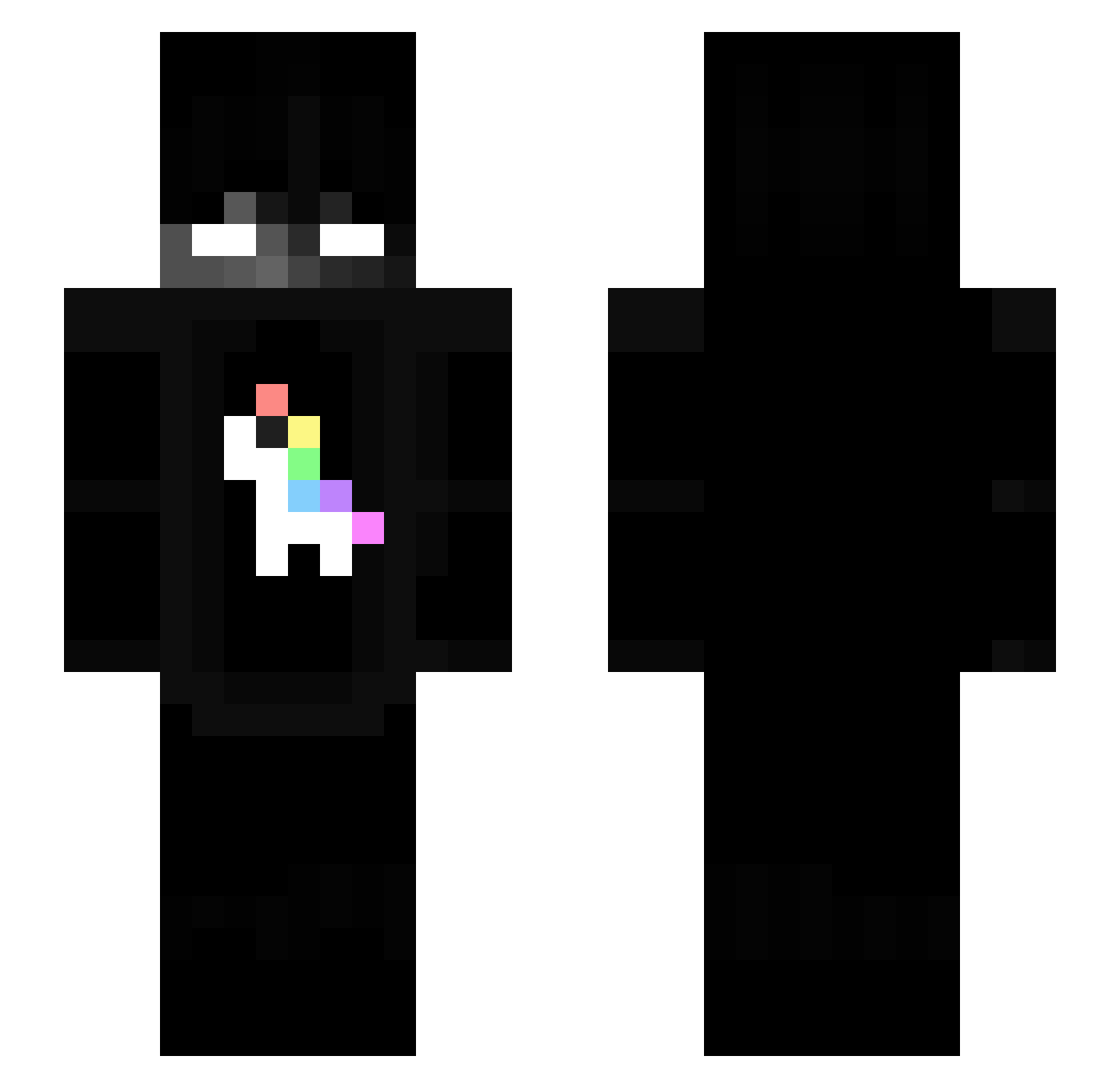 ReturnDoener Minecraft skin, front and back view