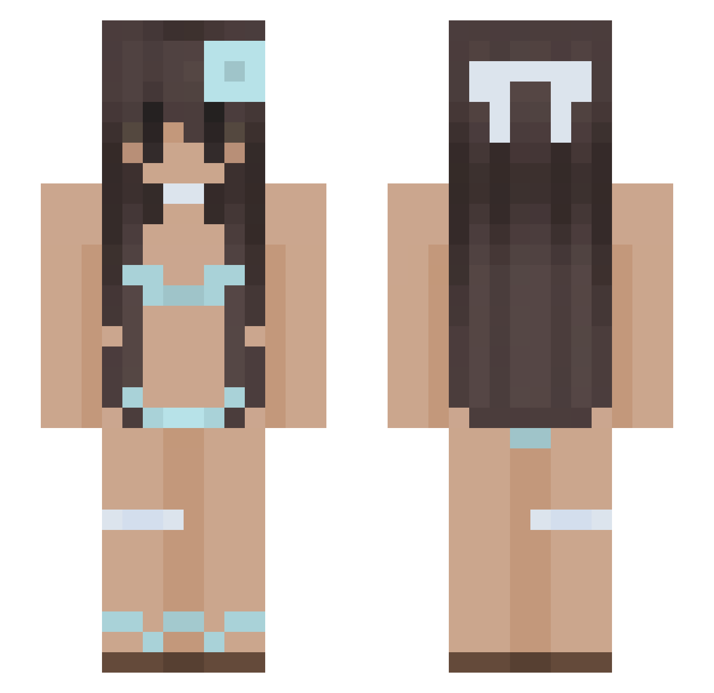 _Ben_Netanyahu_ Minecraft skin, front and back view