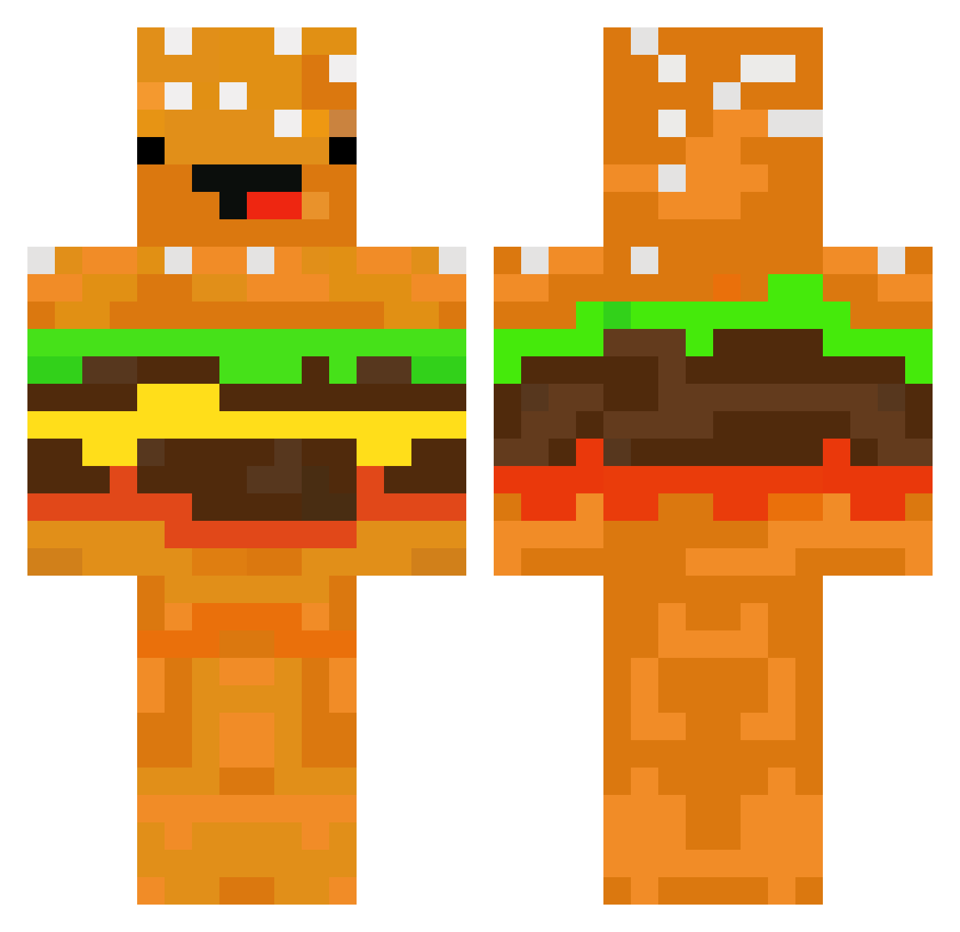 Ronnyc_G07 Minecraft skin, front and back view