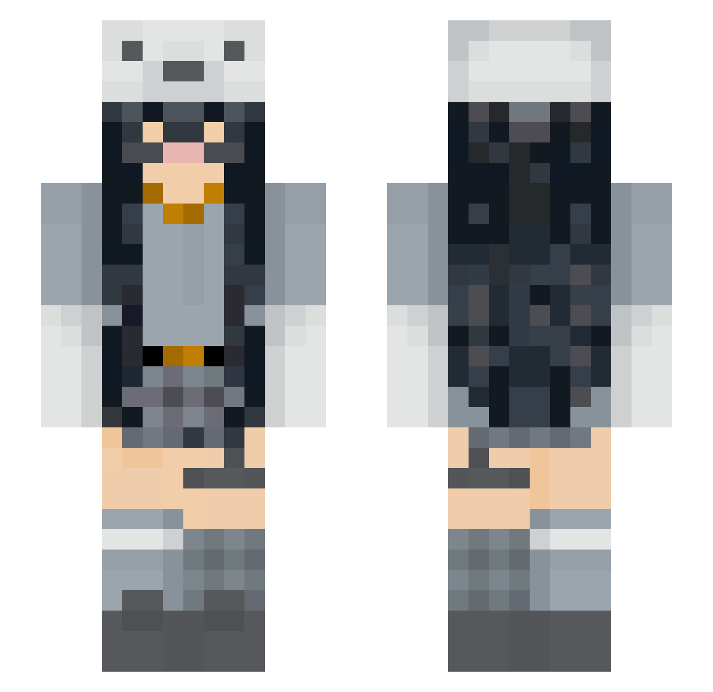 ChiefbyKilled Minecraft skin, front and back view