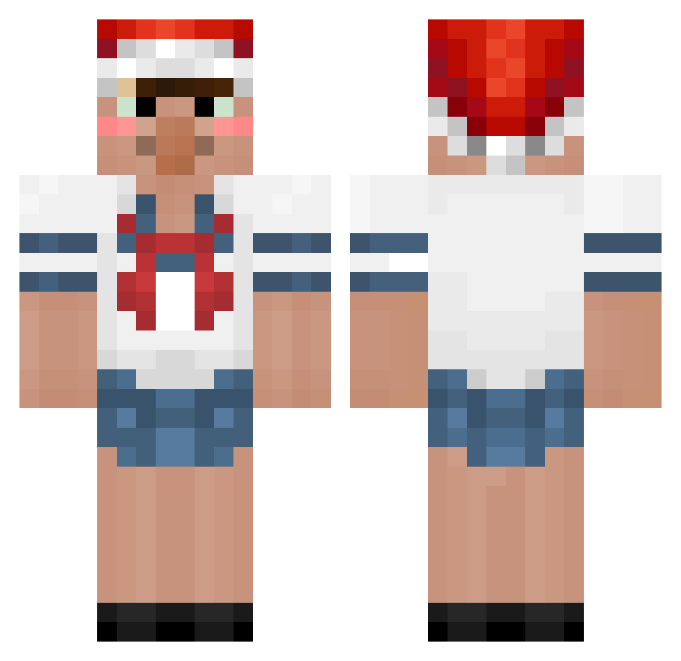 CyberSkiller Minecraft skin, front and back view