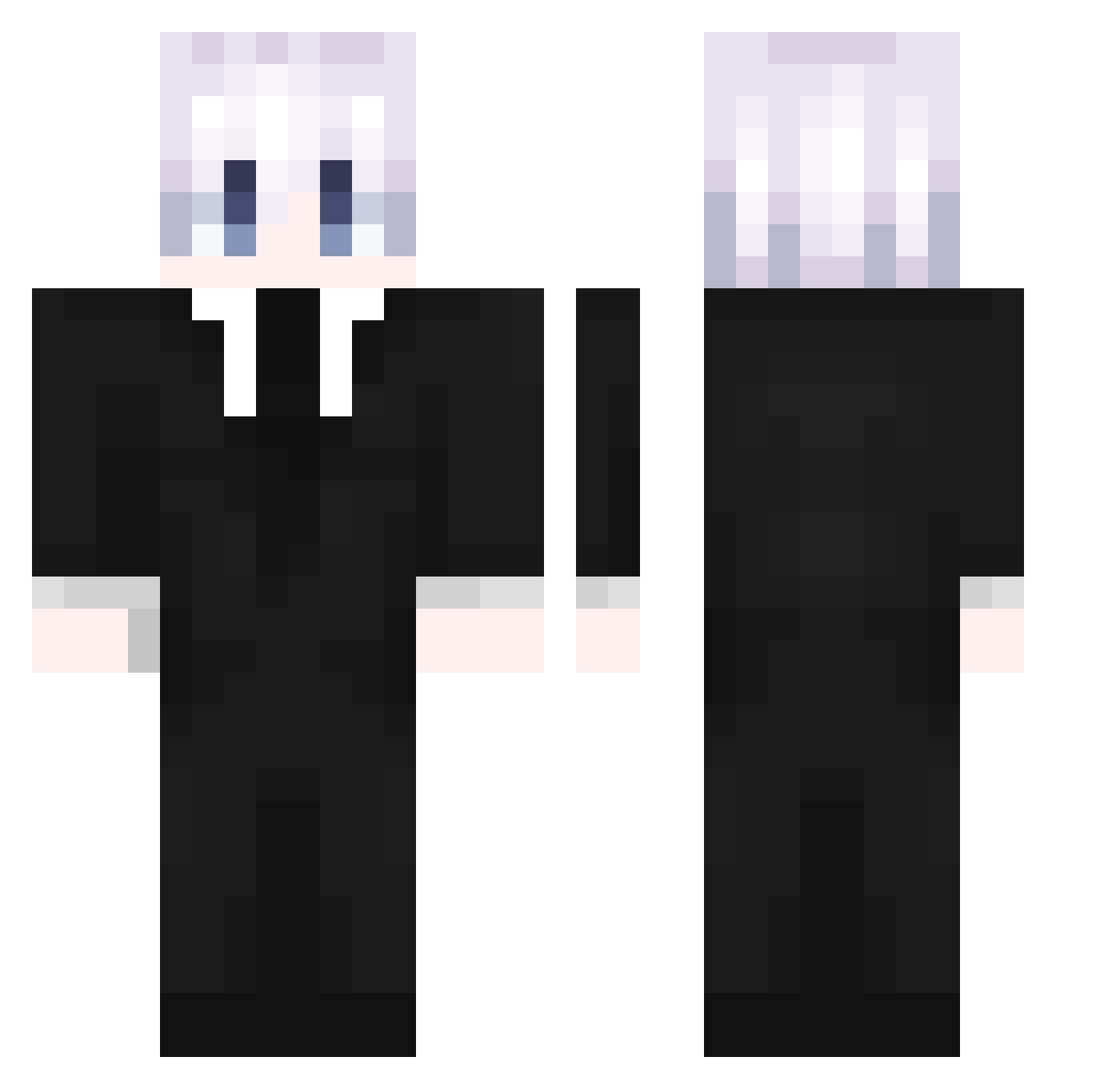 projectreet Minecraft skin, front and back view