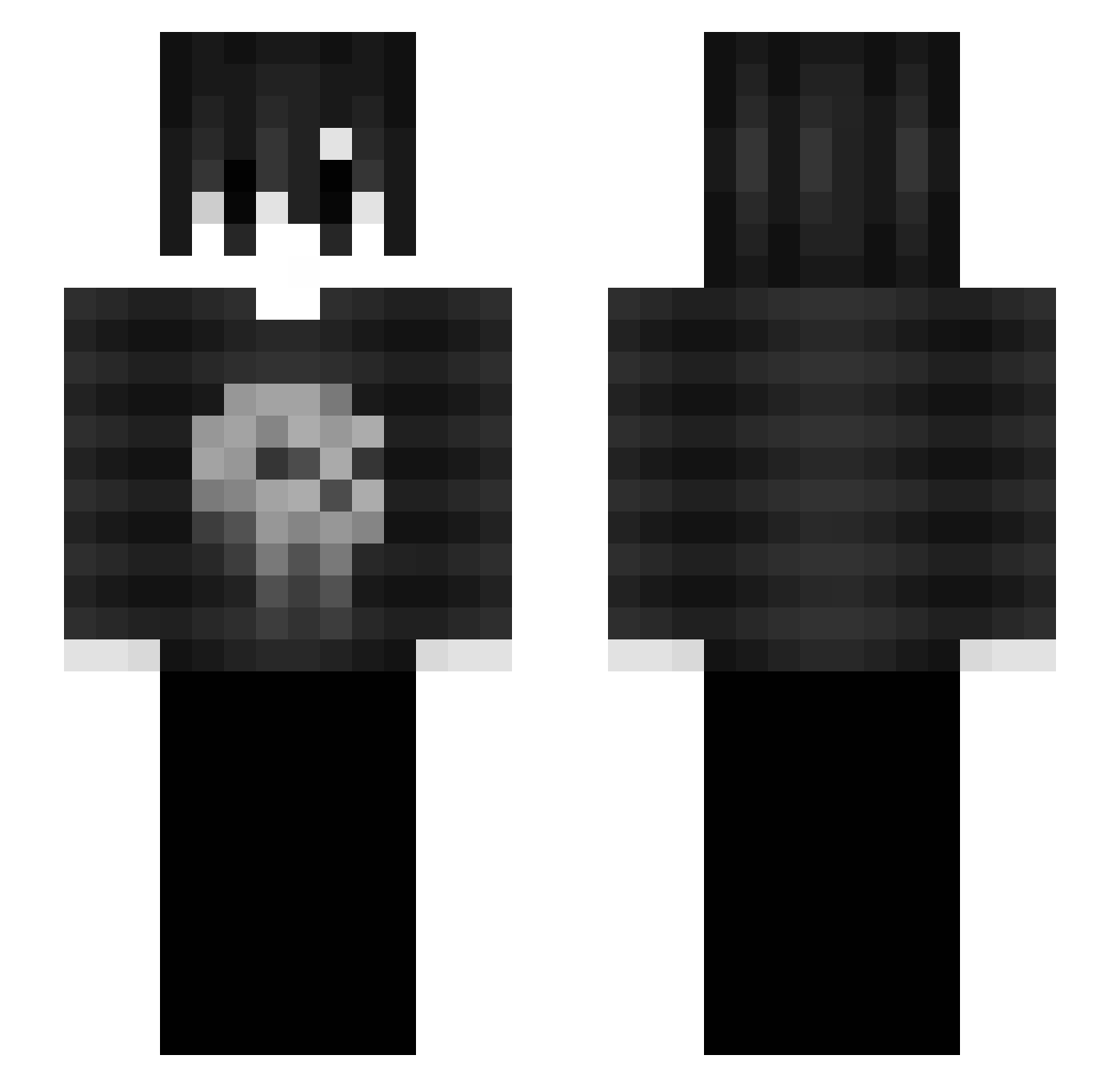 Weear Minecraft skin, front and back view