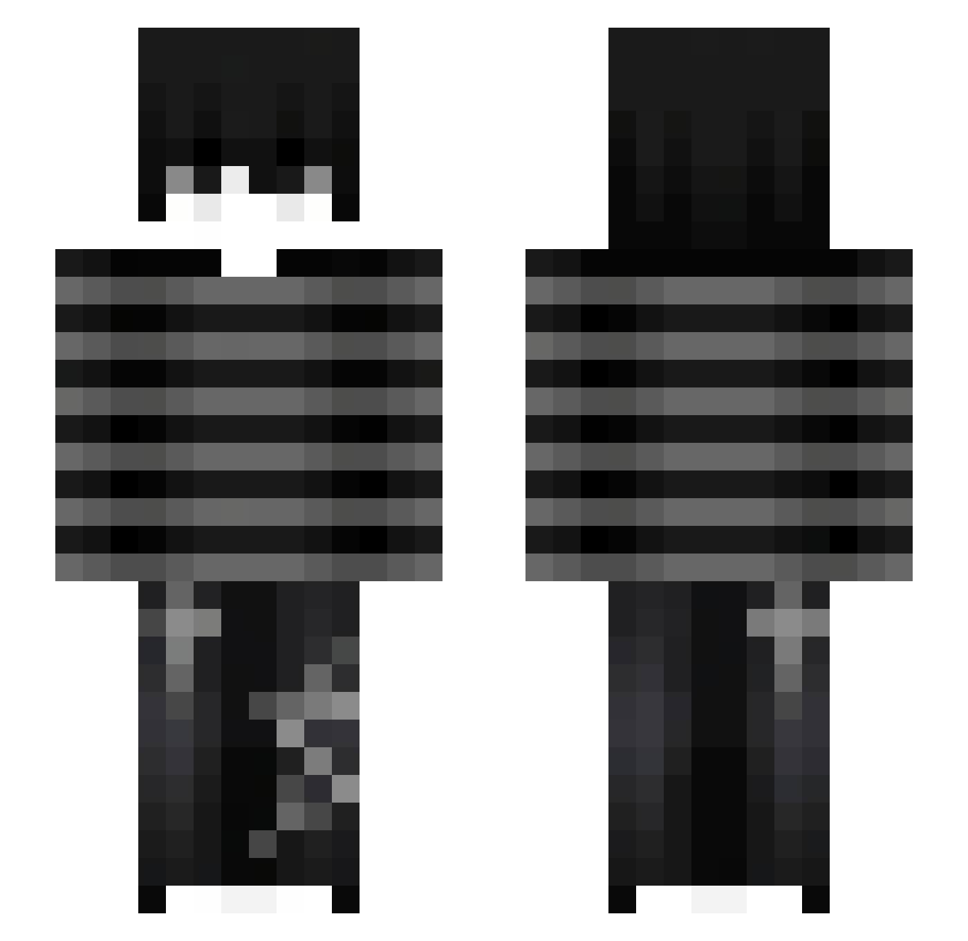 RhichardThu Minecraft skin, front and back view