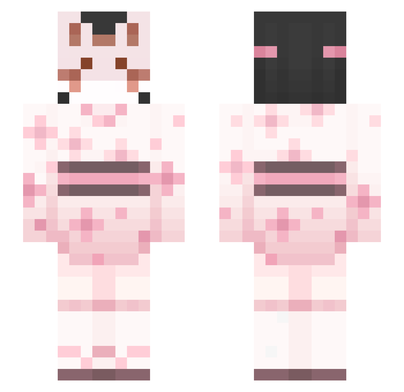 CatCoffee12 Minecraft skin, front and back view