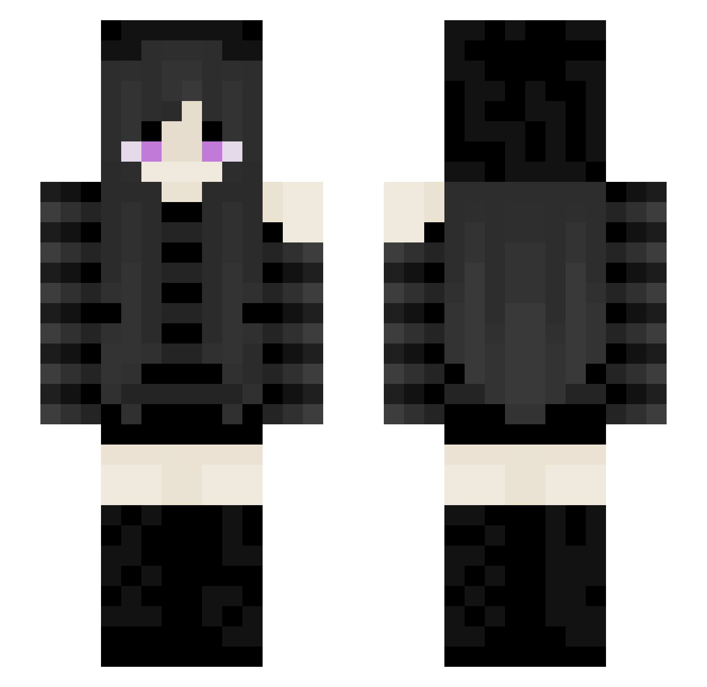 Teressa_art Minecraft skin, front and back view