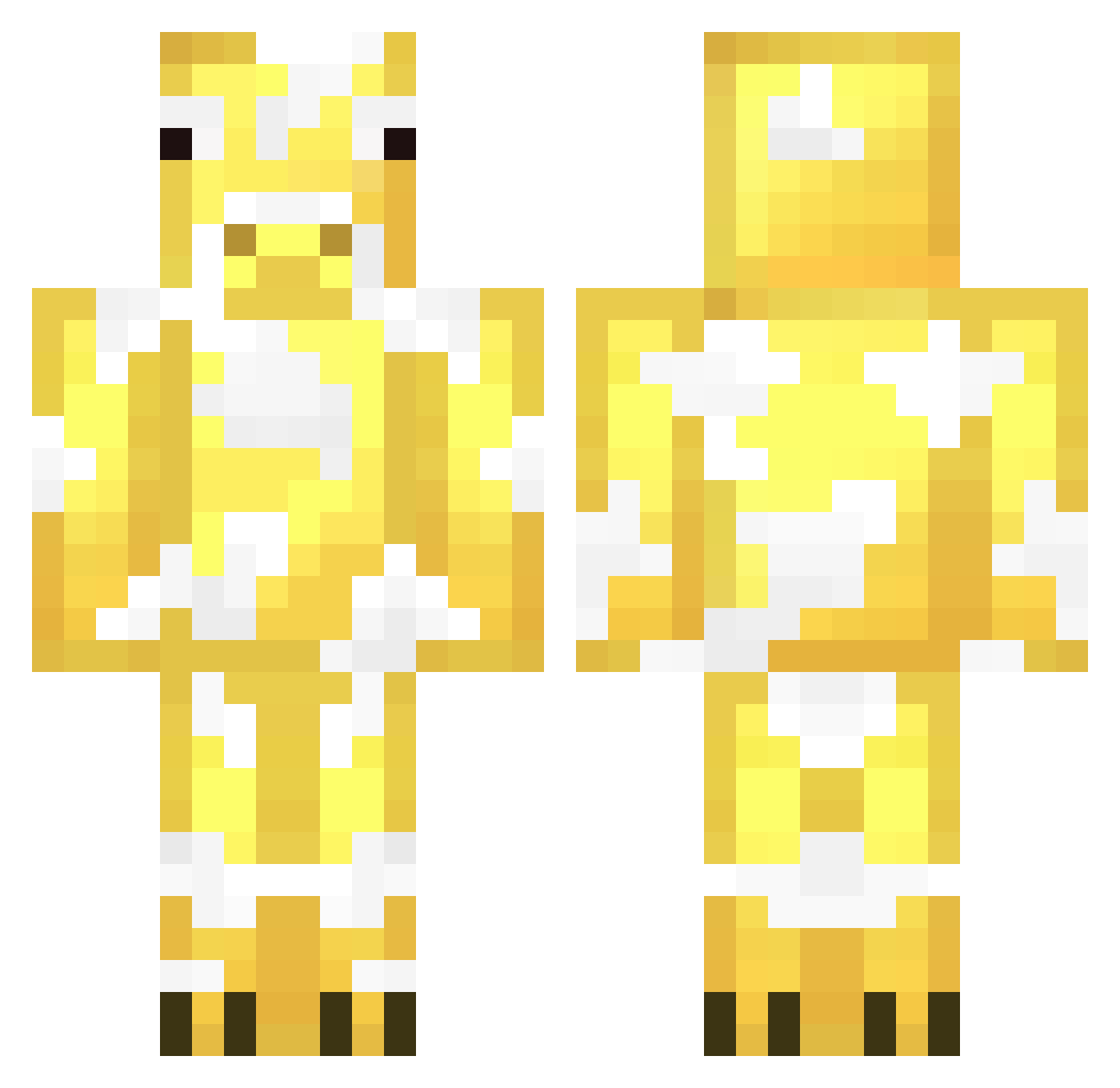 burgerbrees Minecraft skin, front and back view
