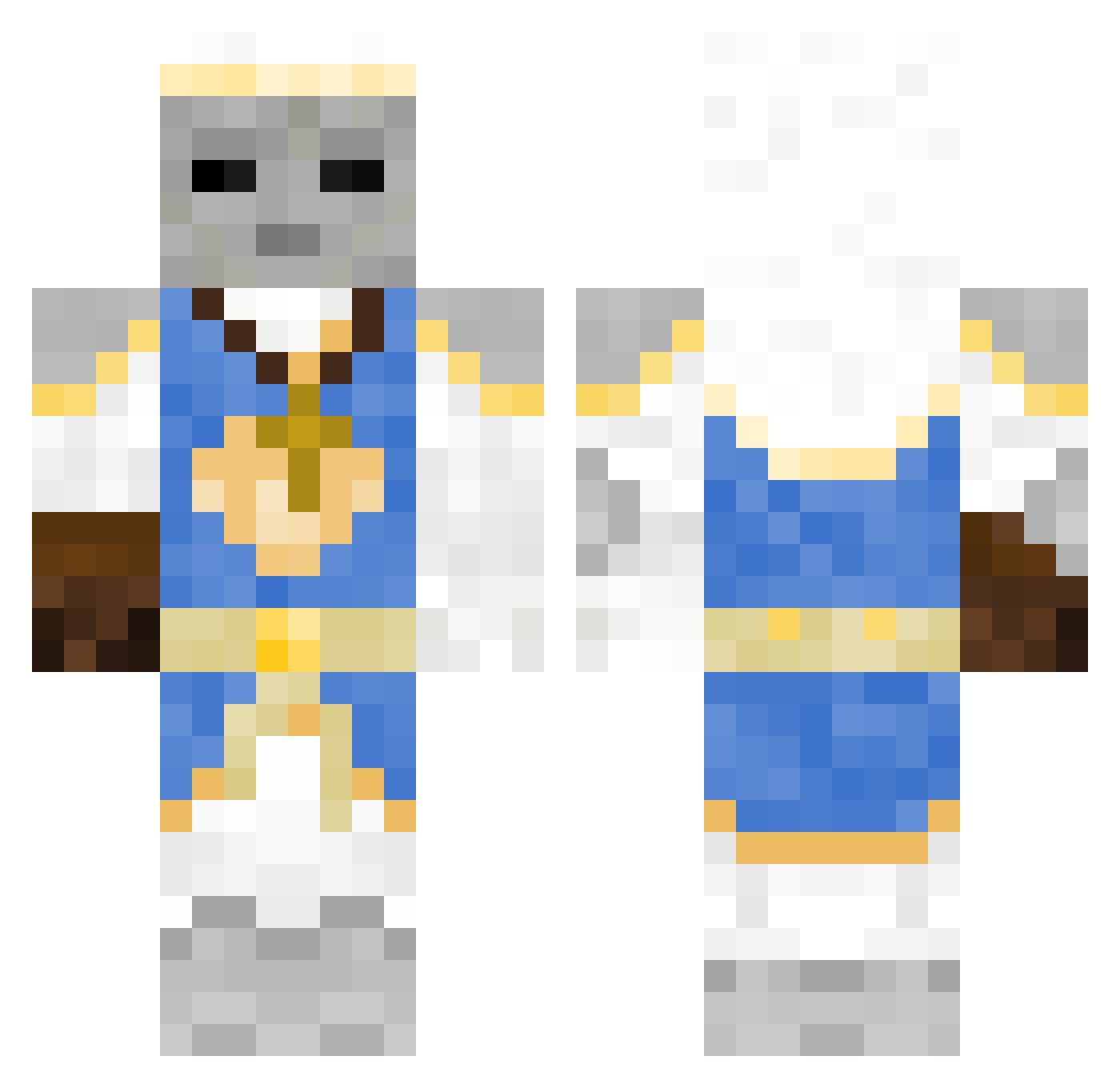 Hank_922 Minecraft skin, front and back view