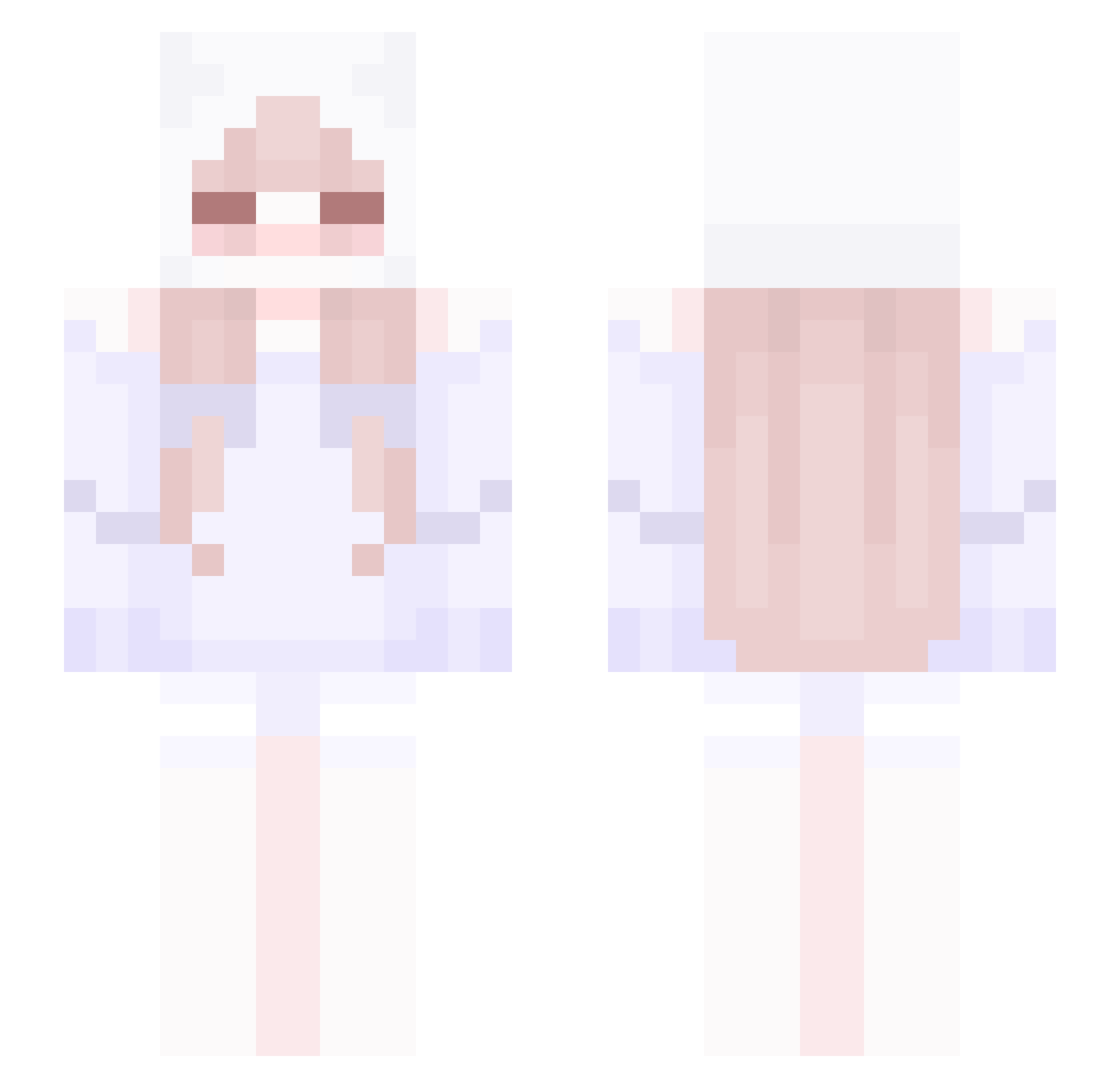tokio1021 Minecraft skin, front and back view