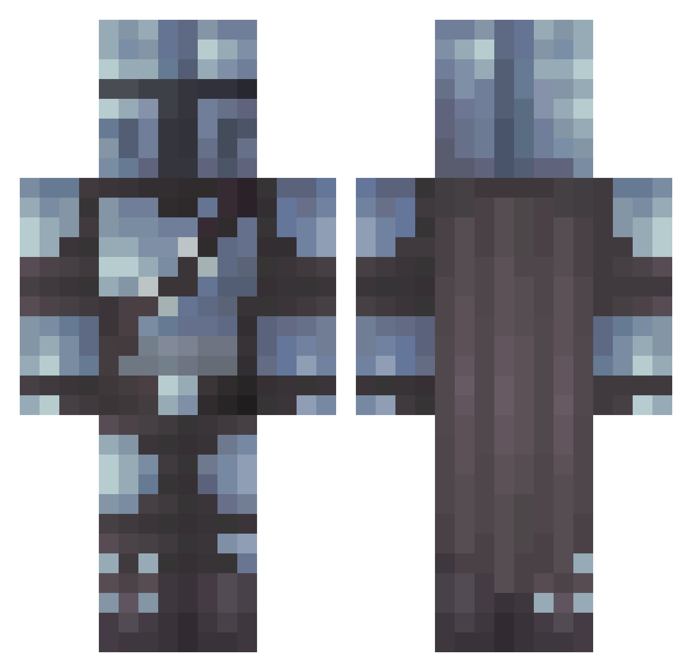 ElMand_o Minecraft skin, front and back view