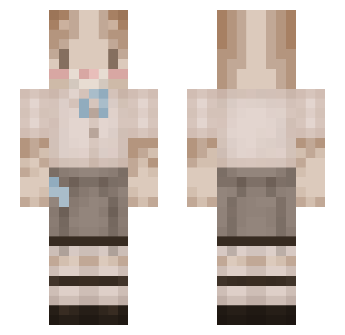 psychotixx_ Minecraft skin, front and back view