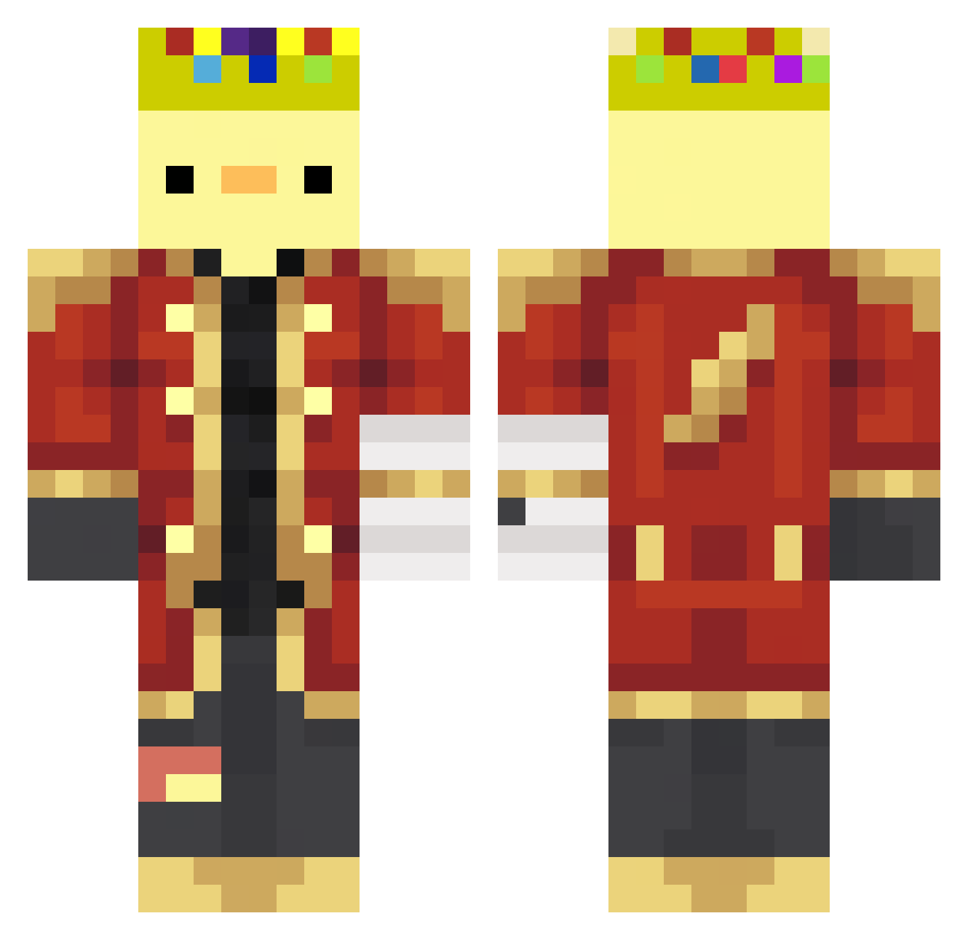 Filipinos688 Minecraft skin, front and back view