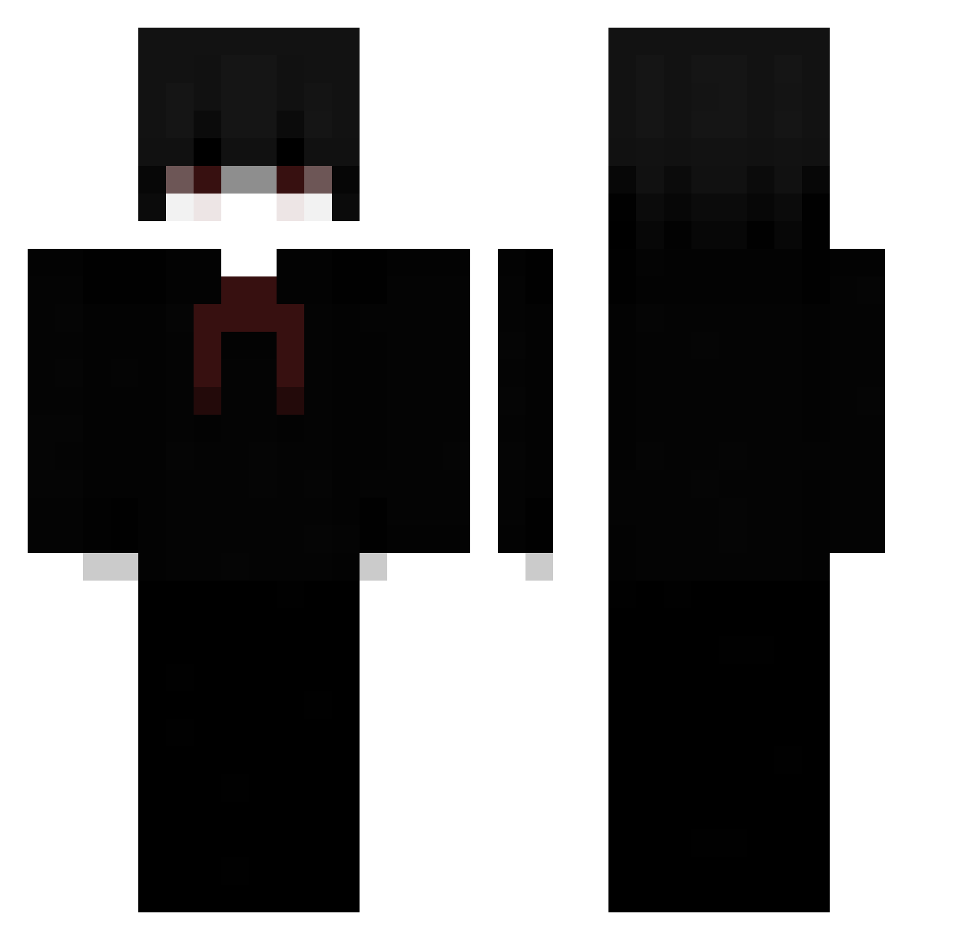 Shark9015 Minecraft skin, front and back view
