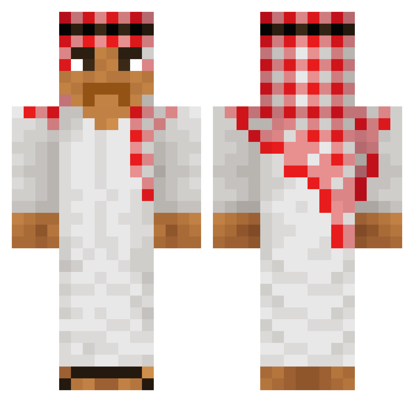 1Foot1Zyad_ Minecraft skin, front and back view