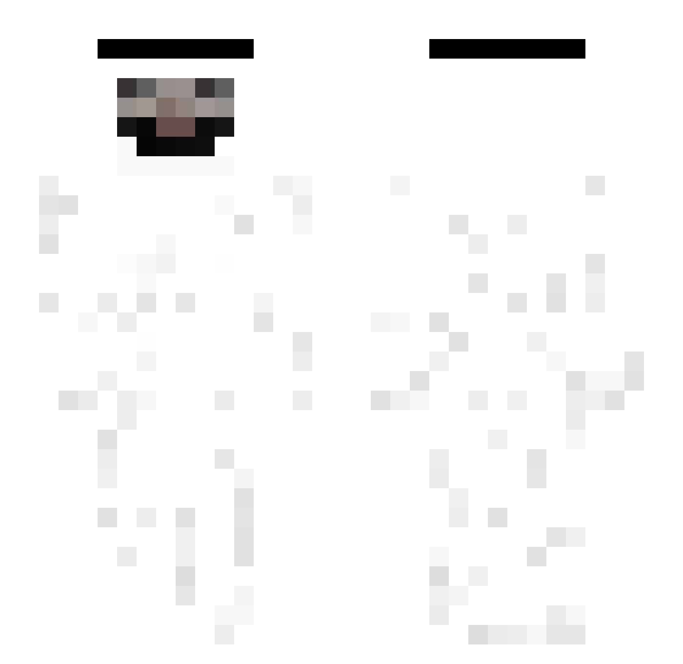obione78 Minecraft skin, front and back view