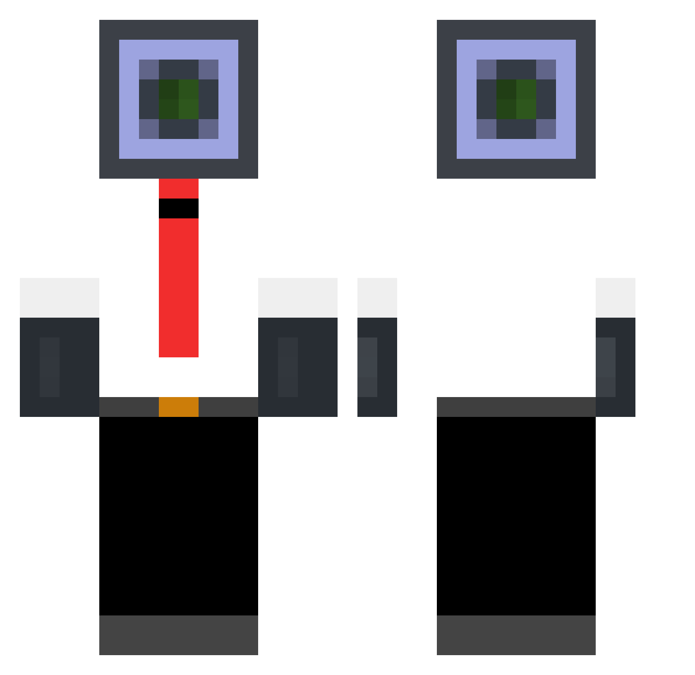 Br1erly Minecraft skin, front and back view