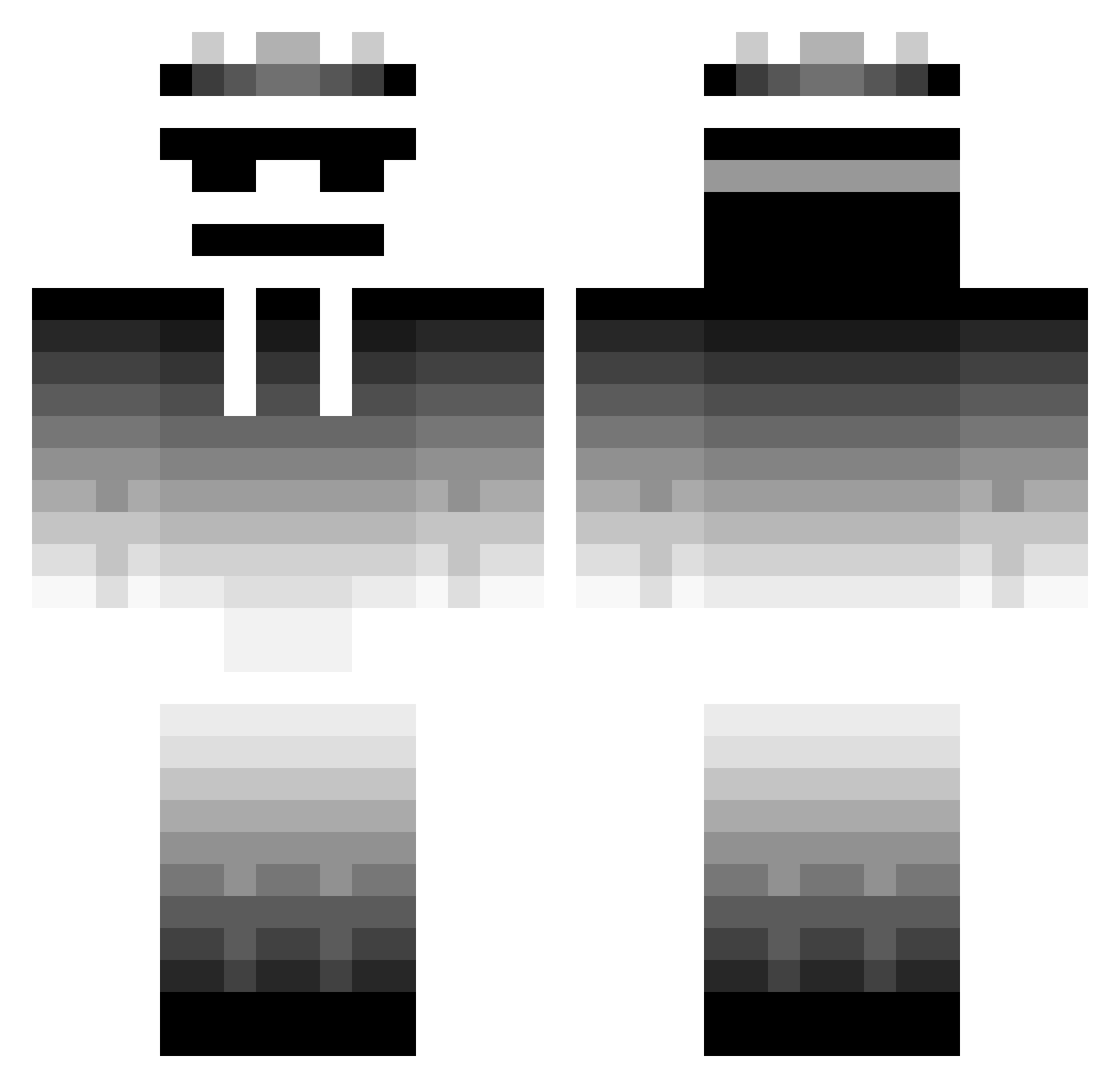 sashkata Minecraft skin, front and back view