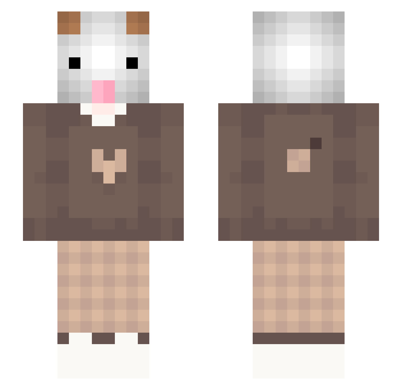 ErtaAle_ Minecraft skin, front and back view