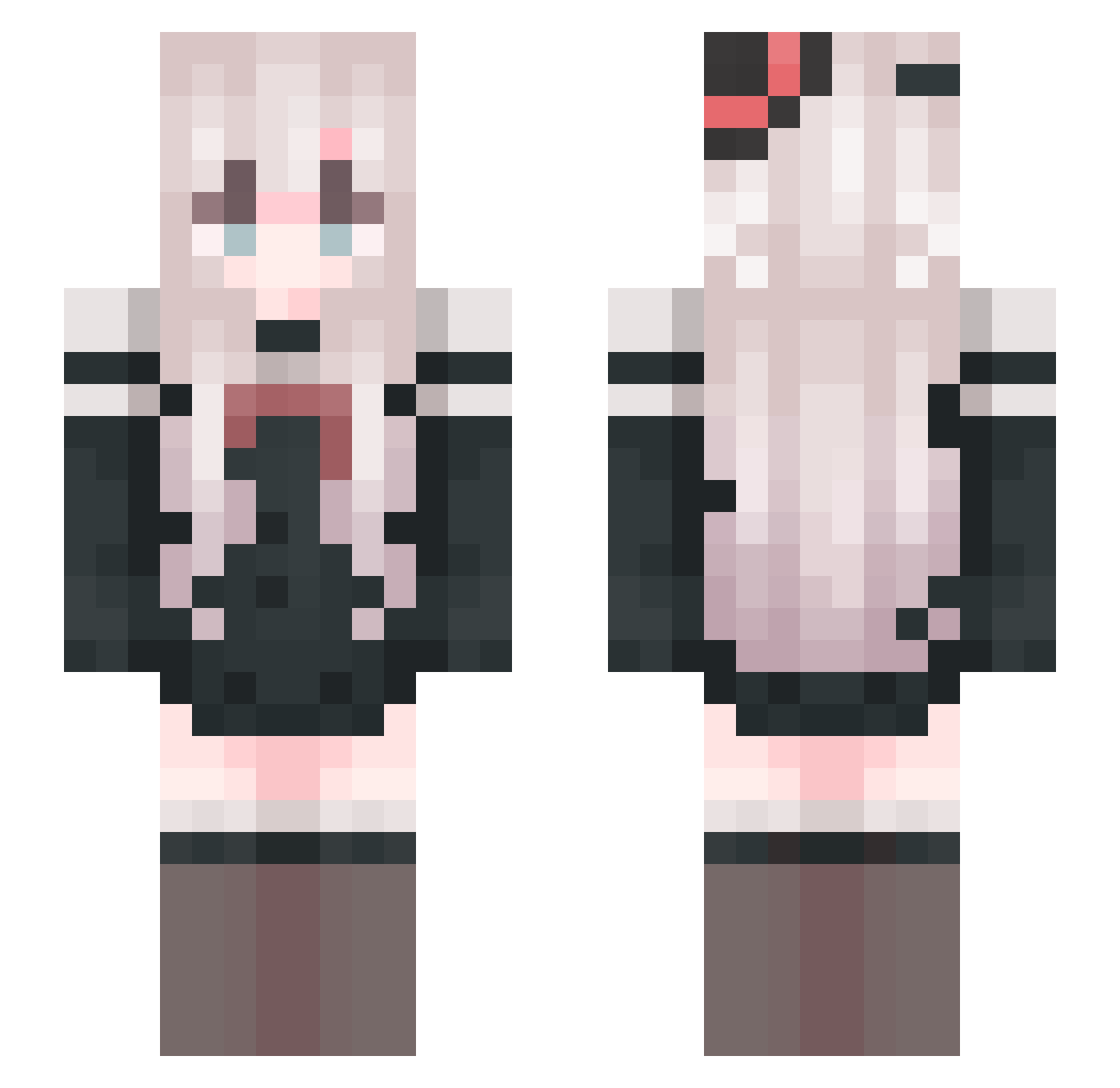 SigrikaT_T Minecraft skin, front and back view