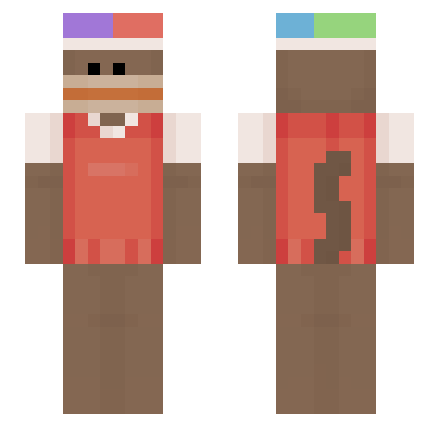 clarey - sock monkey Minecraft skin