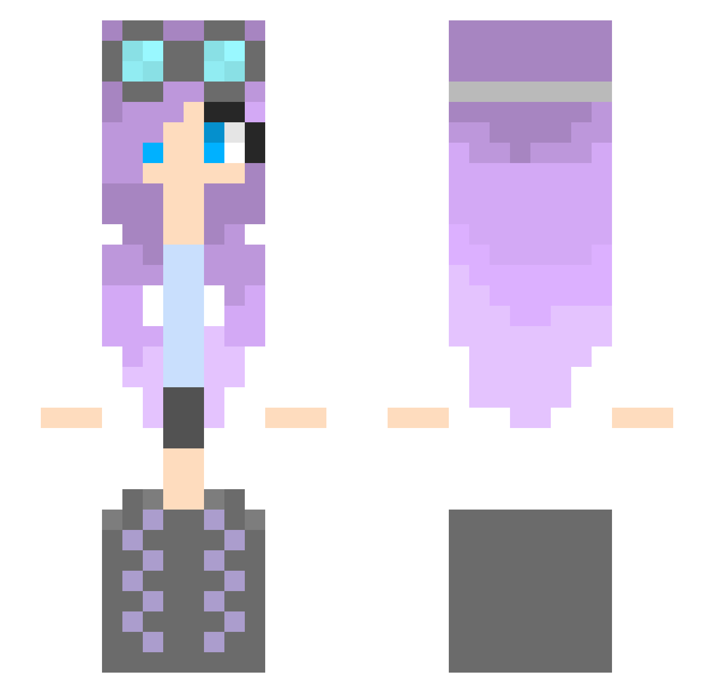 VladimirPuttu Minecraft skin, front and back view