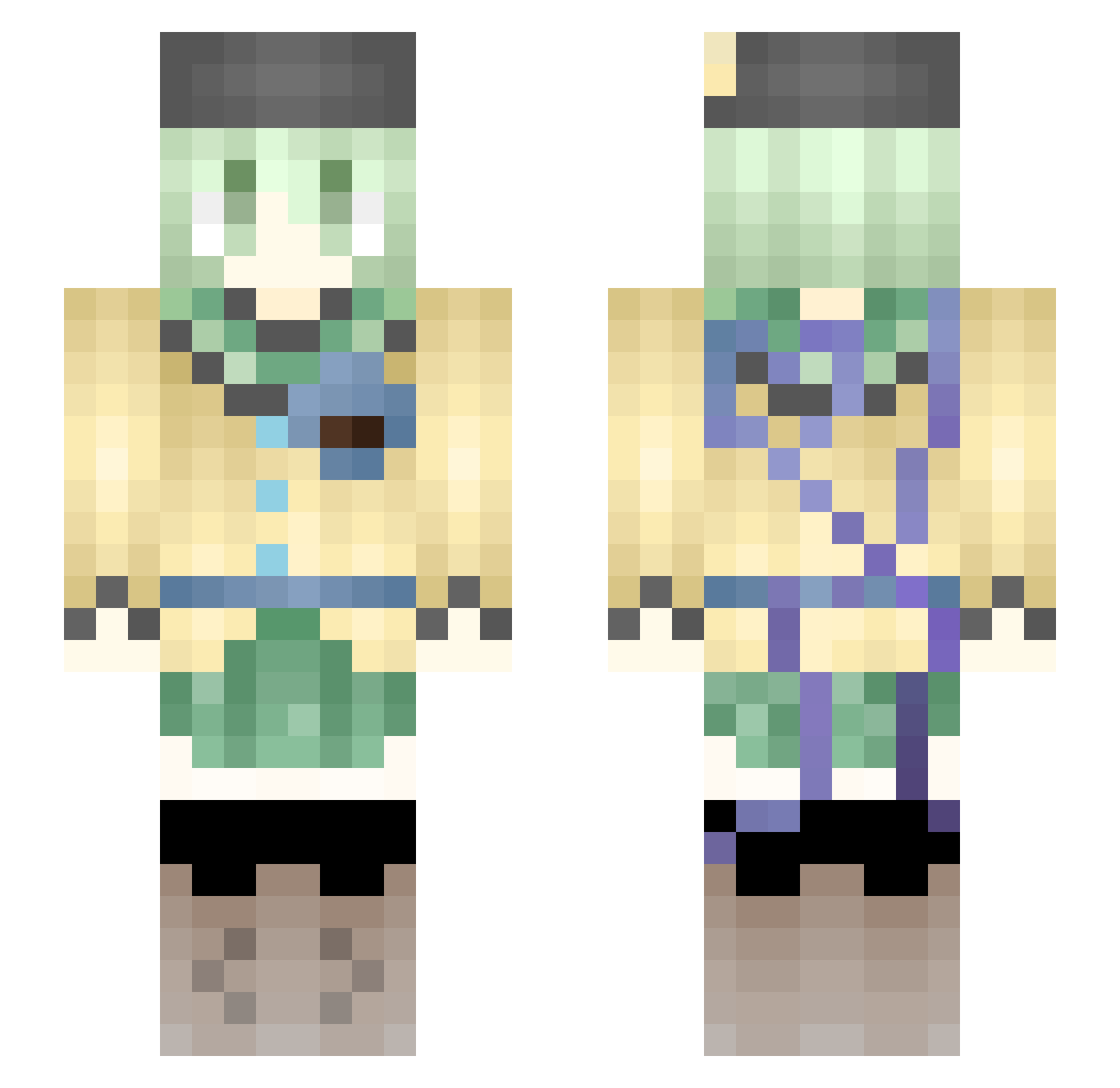 yukitakano Minecraft skin, front and back view