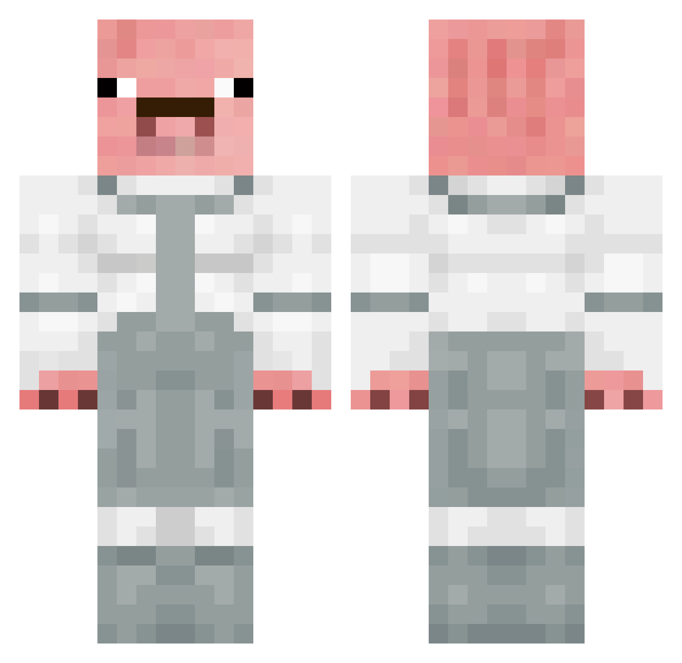 The_Shaqinator Minecraft skin, front and back view