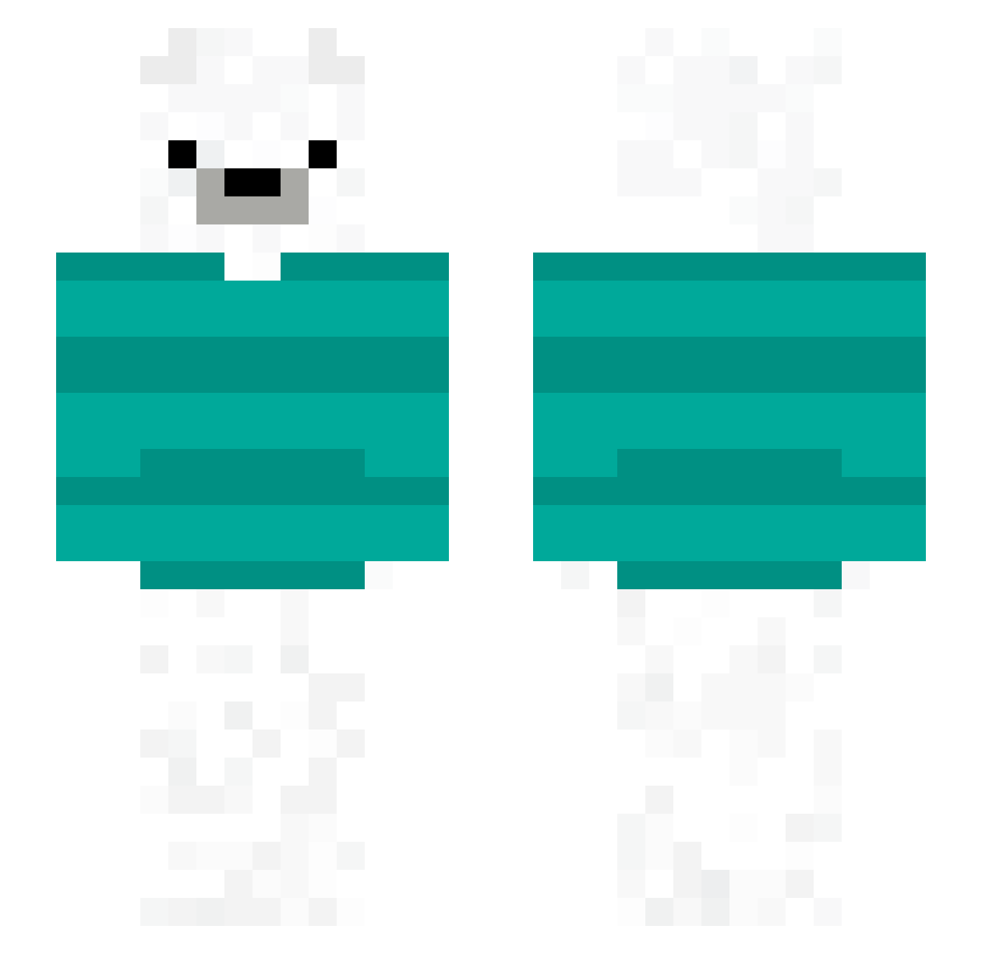 Polar_guyMc Minecraft skin, front and back view