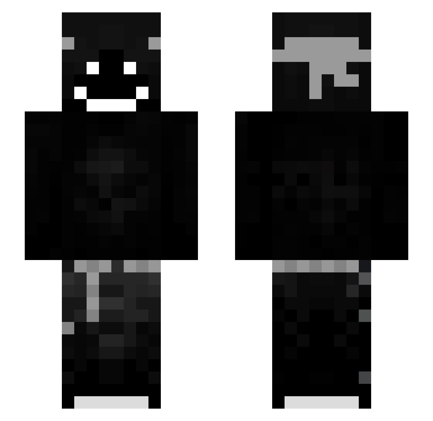 Ketsonu Minecraft skin, front and back view