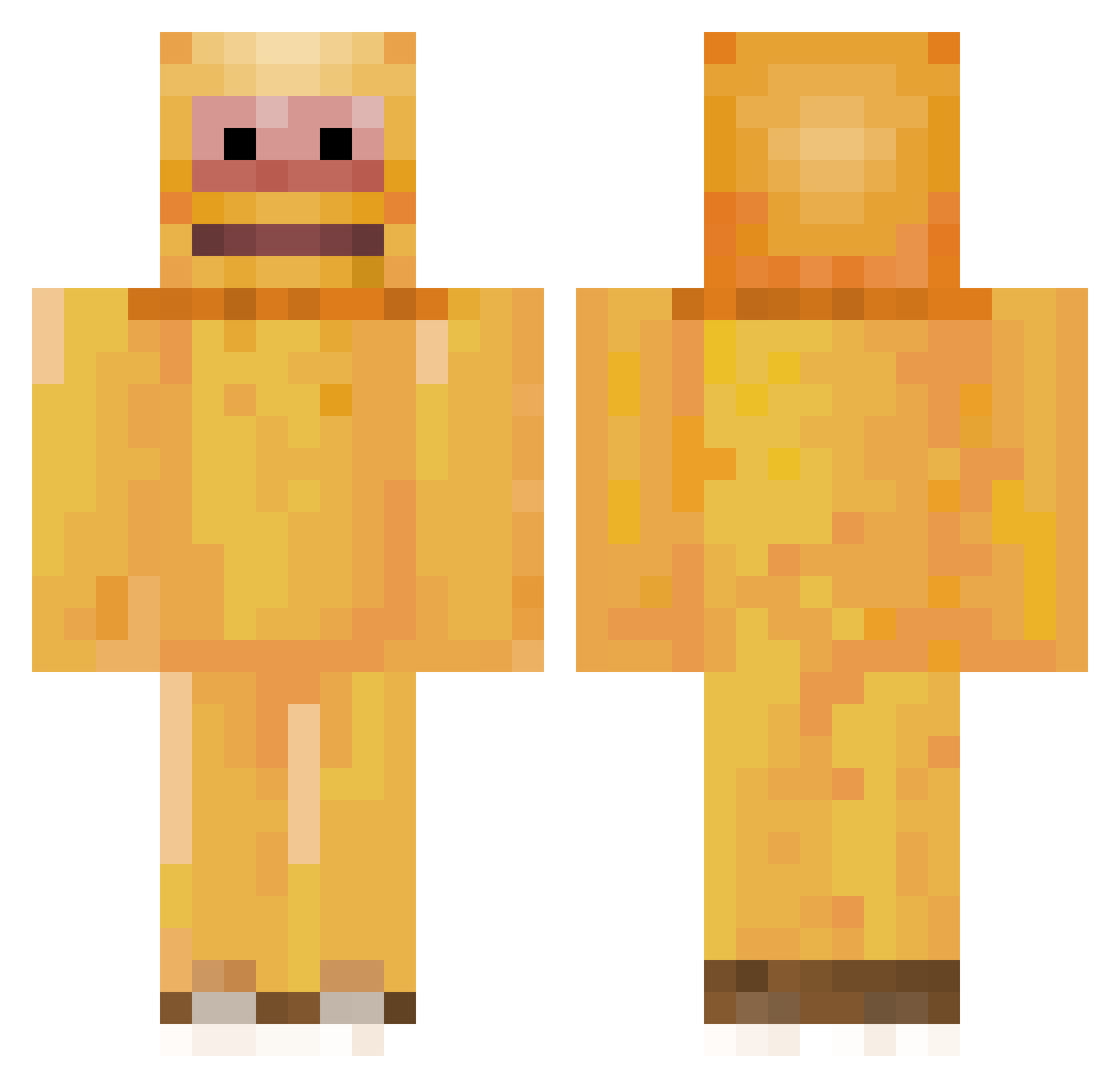 Th3LimaBean Minecraft skin, front and back view
