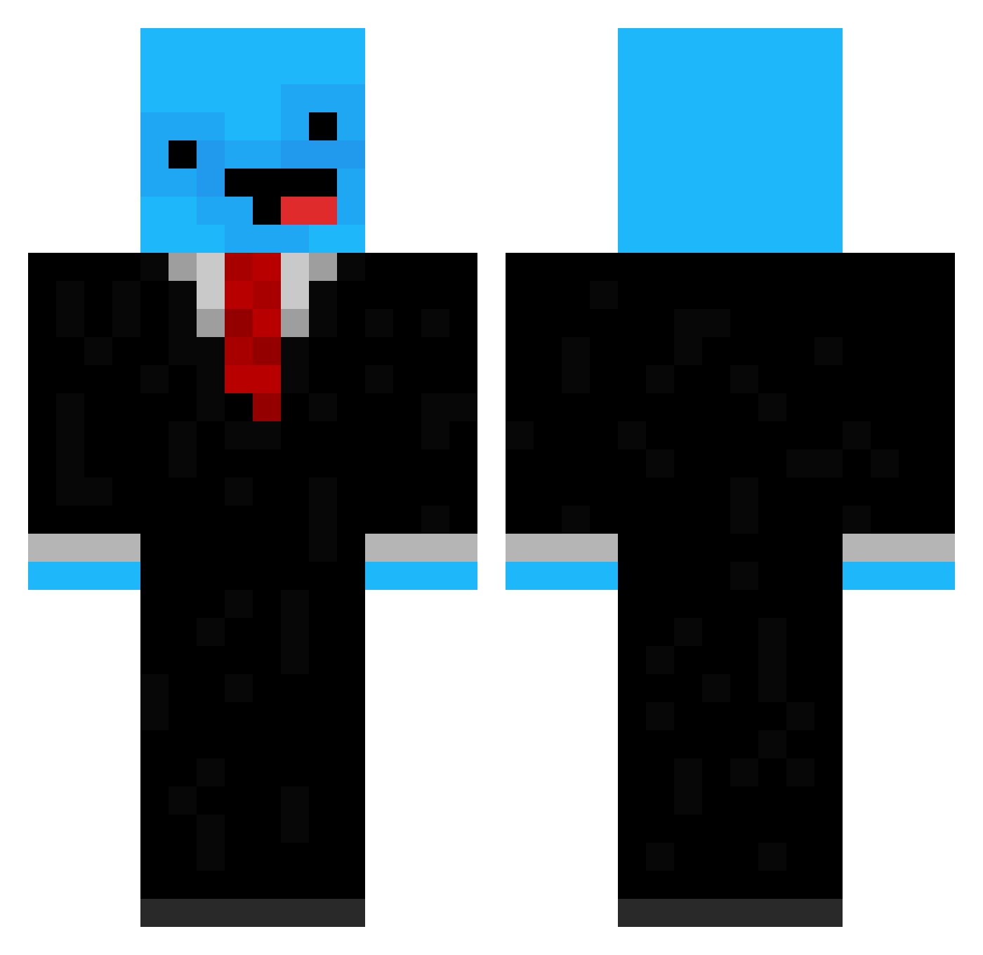 Pothanto Minecraft skin, front and back view