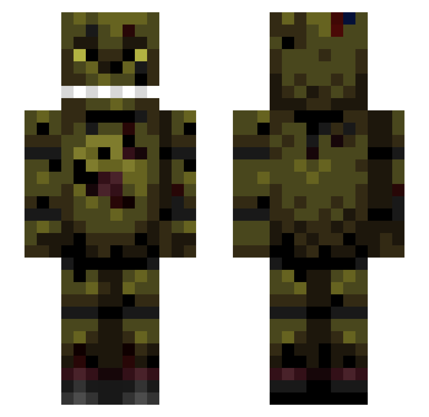 NotJimbo_ Minecraft skin, front and back view