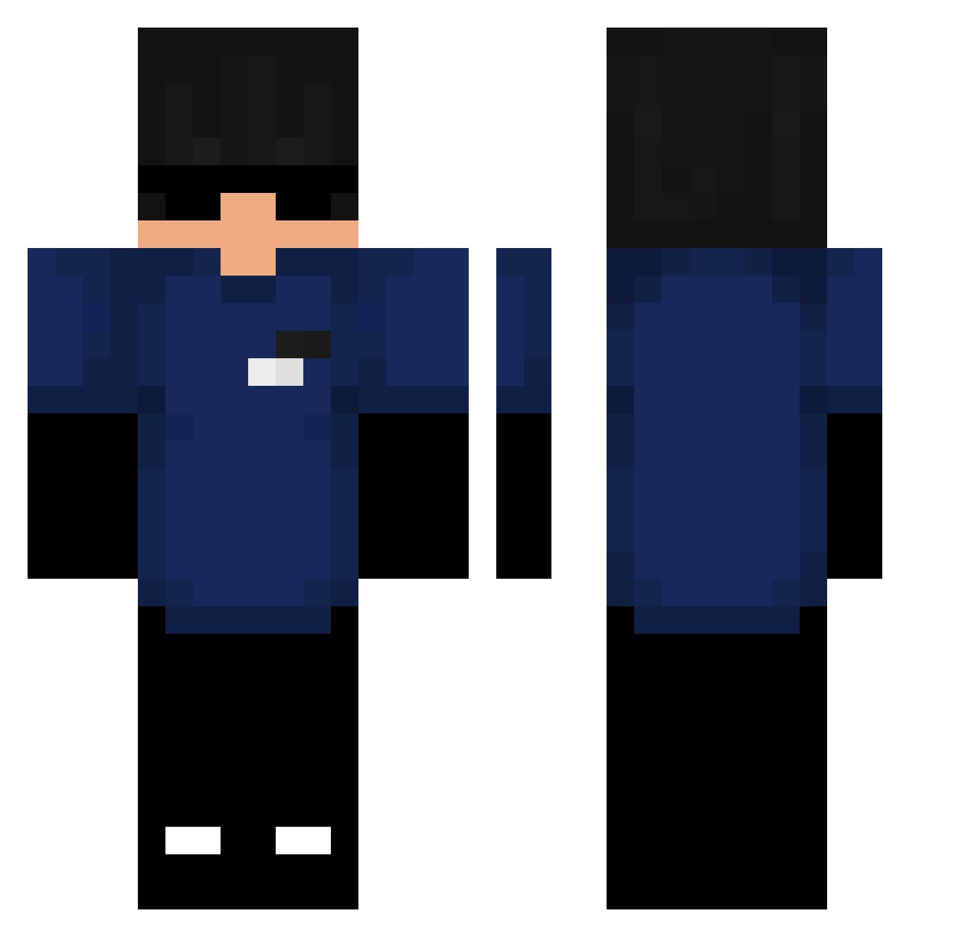 zEmilio_ Minecraft skin, front and back view
