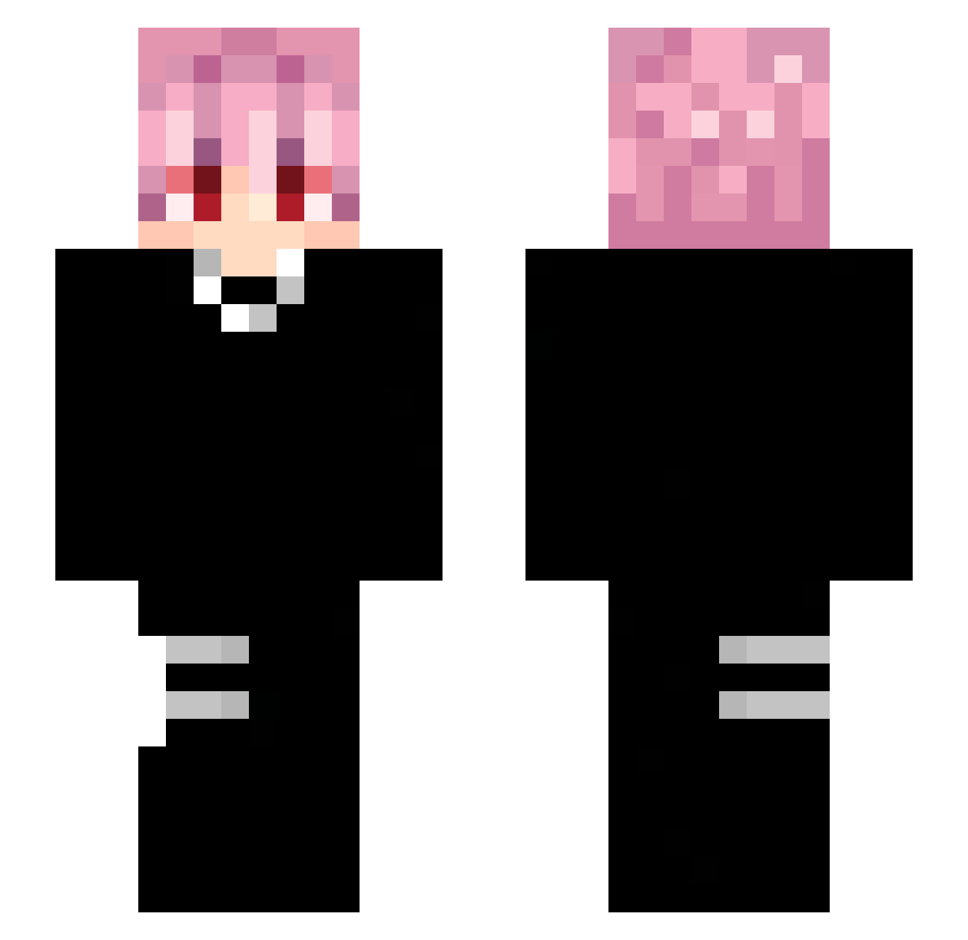 salmaocomshoyu Minecraft skin, front and back view