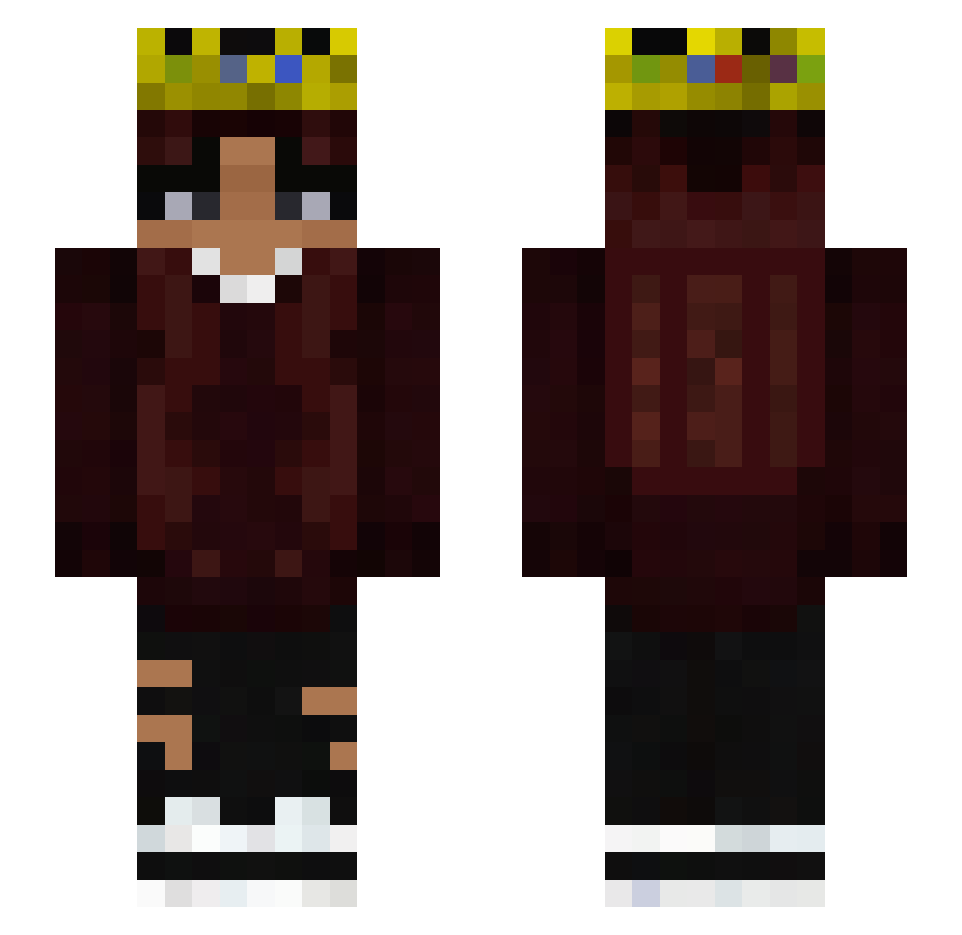 wolf_star11 Minecraft skin, front and back view