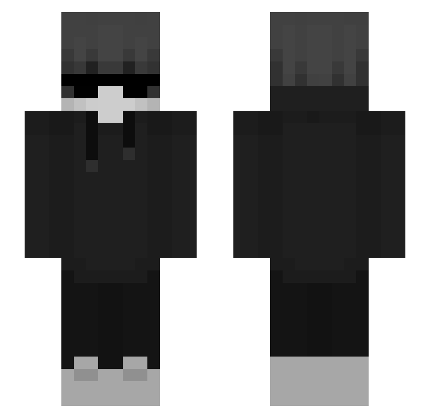 Ryocrack46 Minecraft skin, front and back view