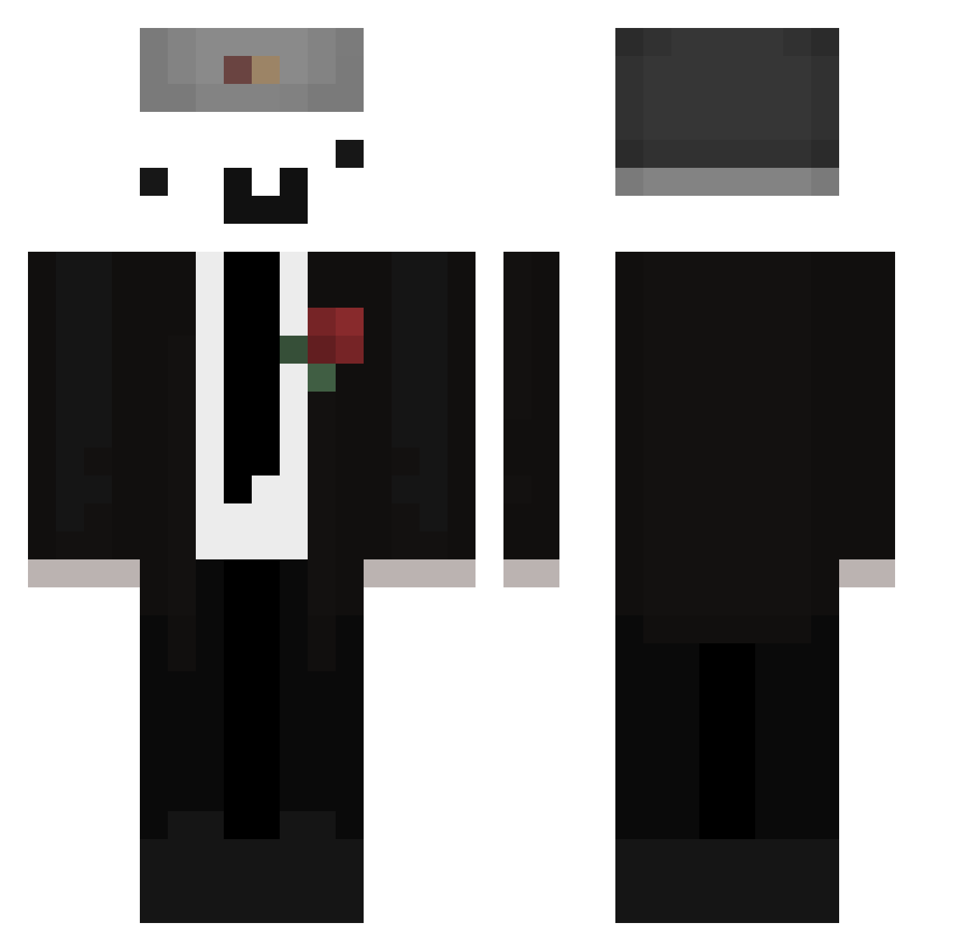 EpicDreamer Minecraft skin, front and back view