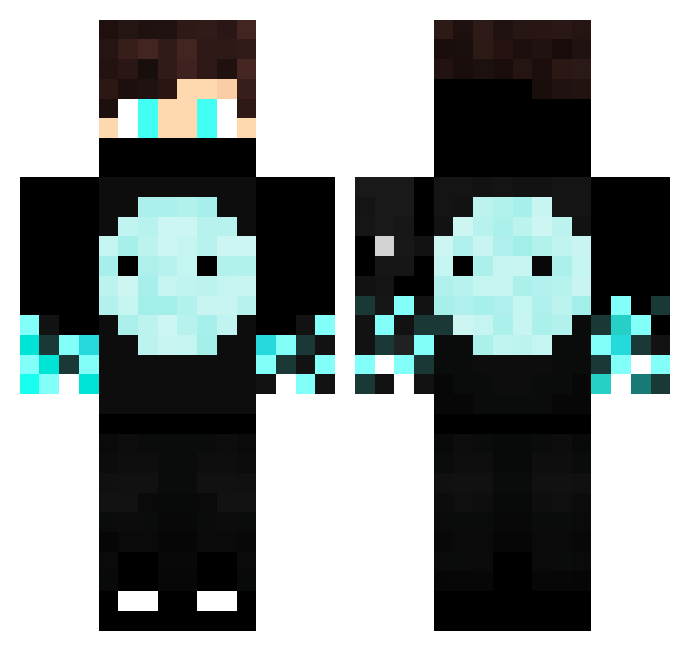 Ray770 Minecraft skin, front and back view